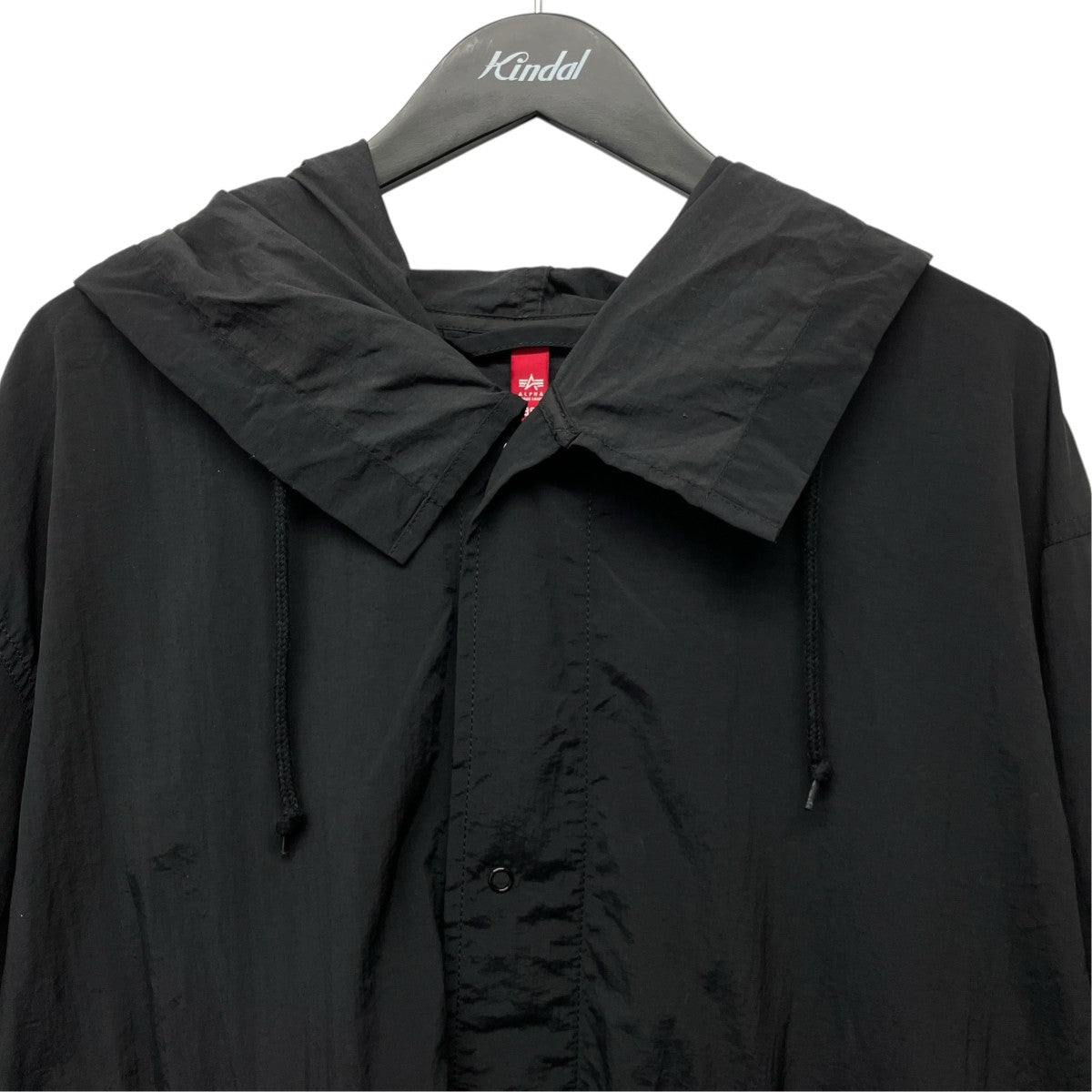 ALPHA×CDG ロゴプリントナイロンモッズコートSI-J001 古着・中古-3枚目のアイテム画像