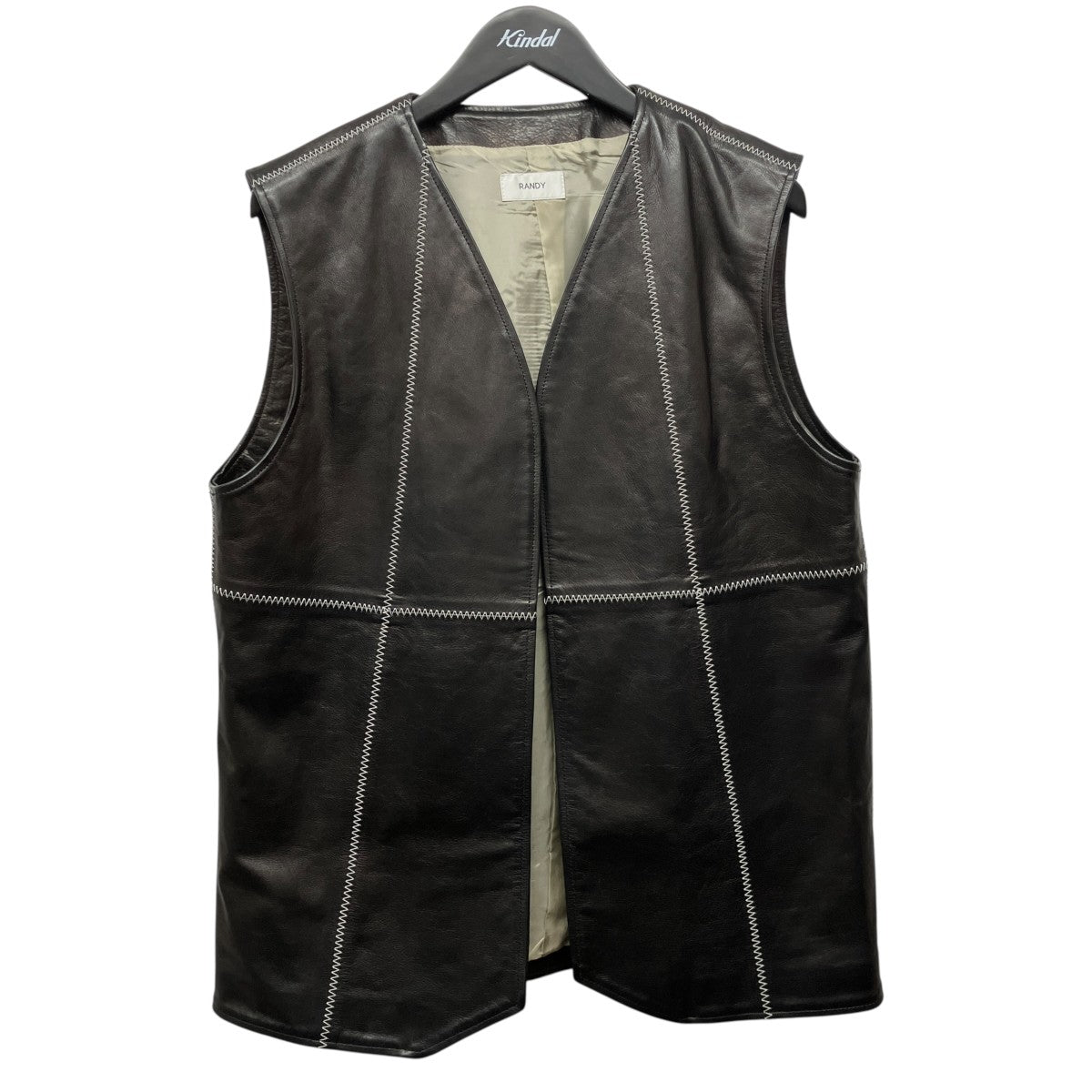 Randy レザーベスト21AW-RSH05 Bottle Joe 古着・中古-1枚目のアイテム画像