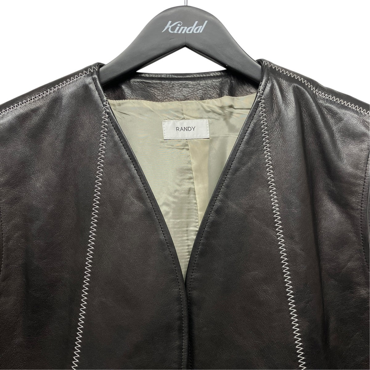 Randy レザーベスト21AW-RSH05 Bottle Joe 古着・中古-3枚目のアイテム画像