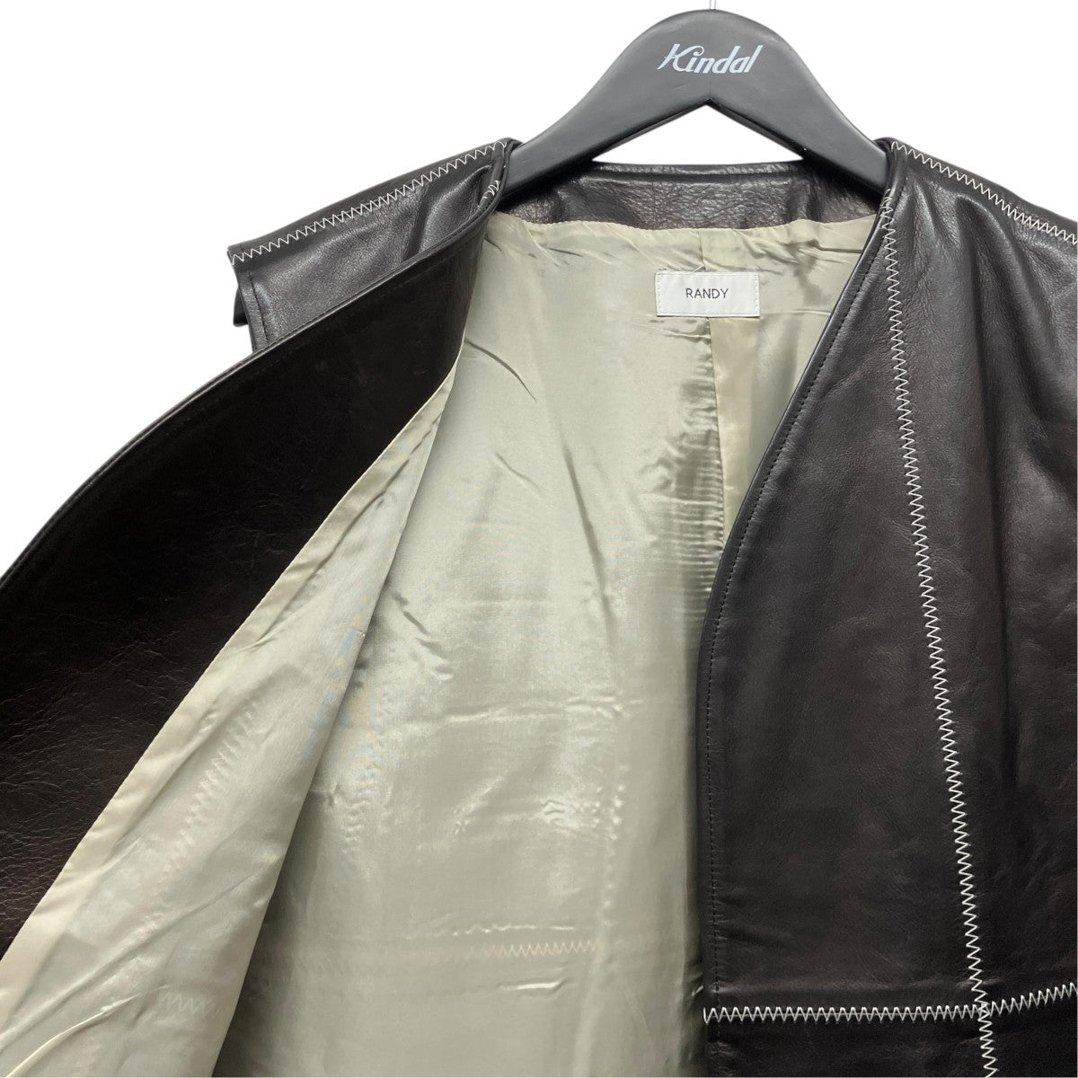 Randy レザーベスト21AW-RSH05 Bottle Joe 古着・中古-6枚目のアイテム画像