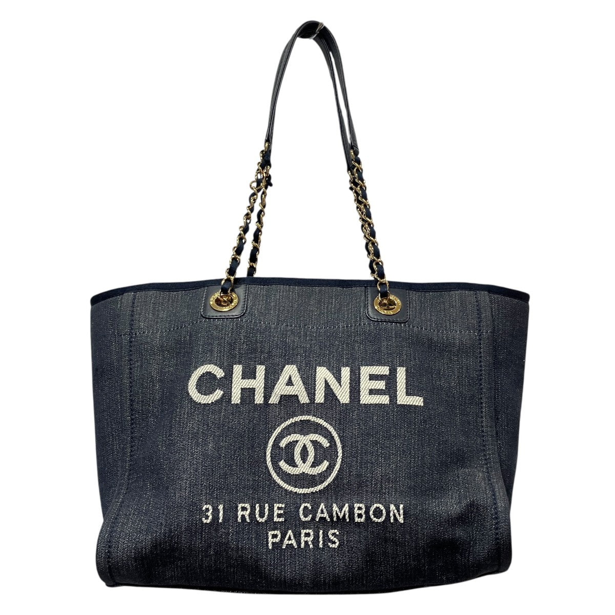 CHANEL ドーヴィルMMトートバッグ 古着・中古-1枚目のアイテム画像