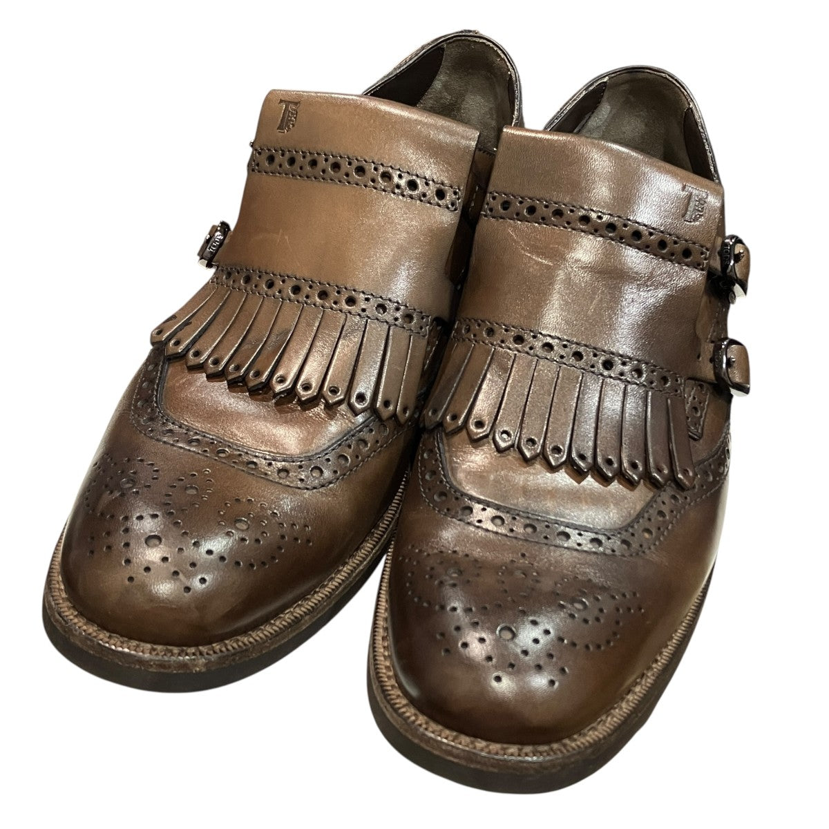 TOD’S ダブルモンクストラップシューズ 古着・中古-1枚目のアイテム画像