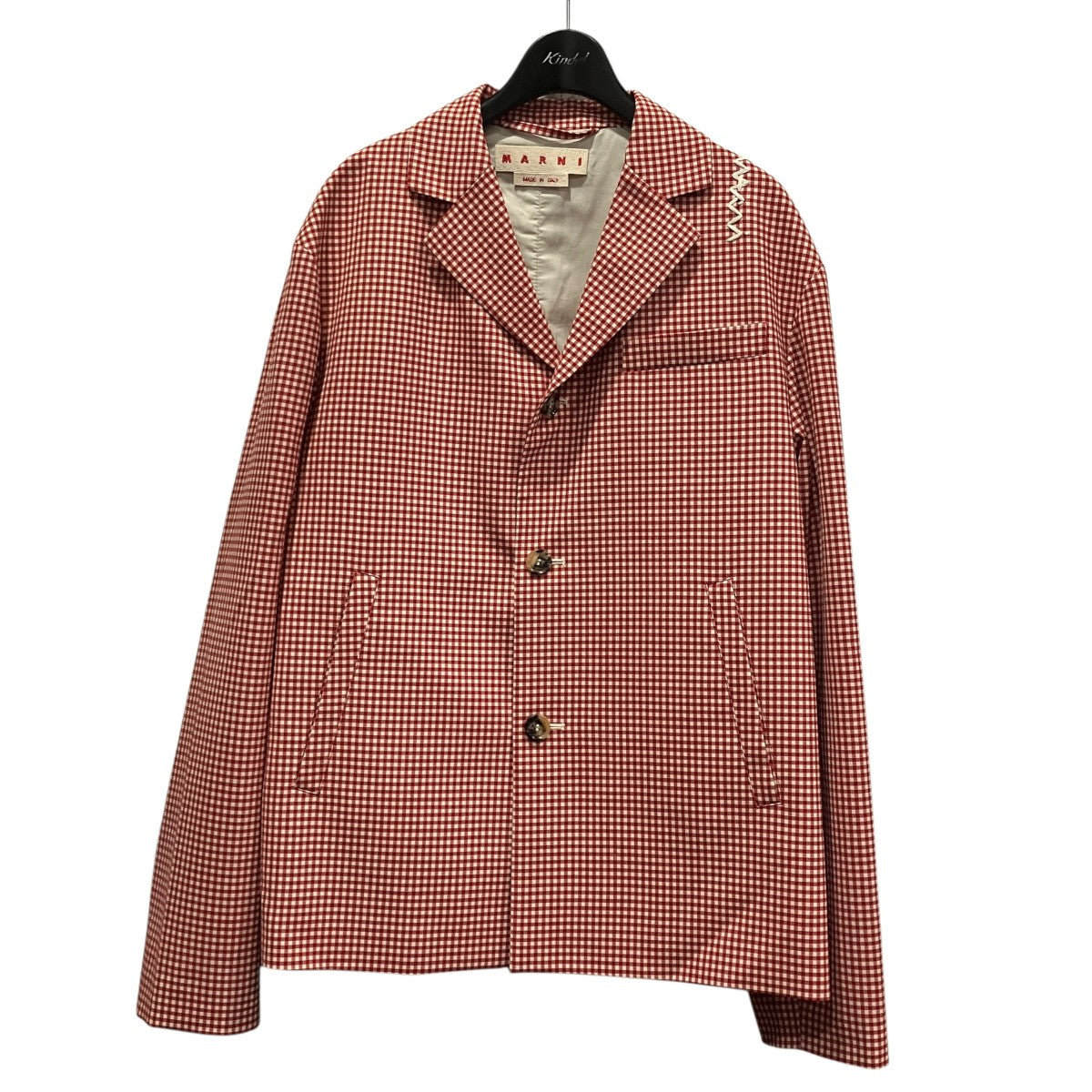 MARNI 25SSギンガムチェックジャケットGUMU0067S3 古着・中古-1枚目のアイテム画像
