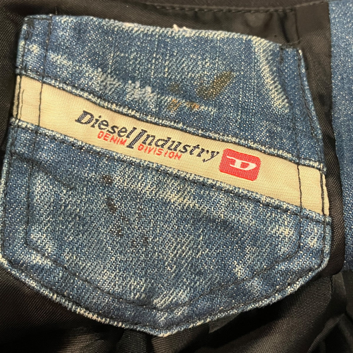 DIESEL デニム切替テーラードジャケット 古着・中古-6枚目のアイテム画像