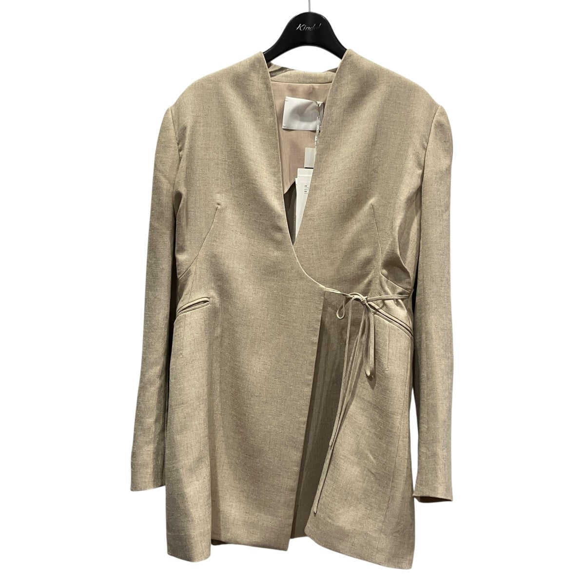 mame kurogouchi Triacetate Polyester Collarless JacketノーカラージャケットMM26SS-JKI073 古着・中古-1枚目のアイテム画像