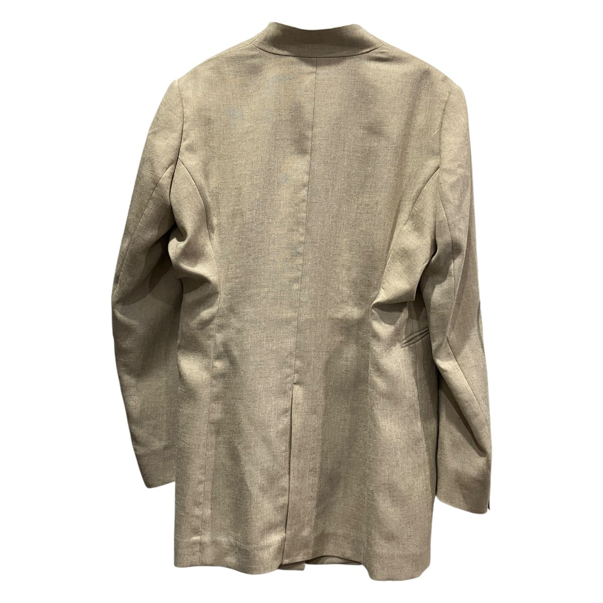 mame kurogouchi Triacetate Polyester Collarless JacketノーカラージャケットMM26SS-JKI073 古着・中古-2枚目のアイテム画像