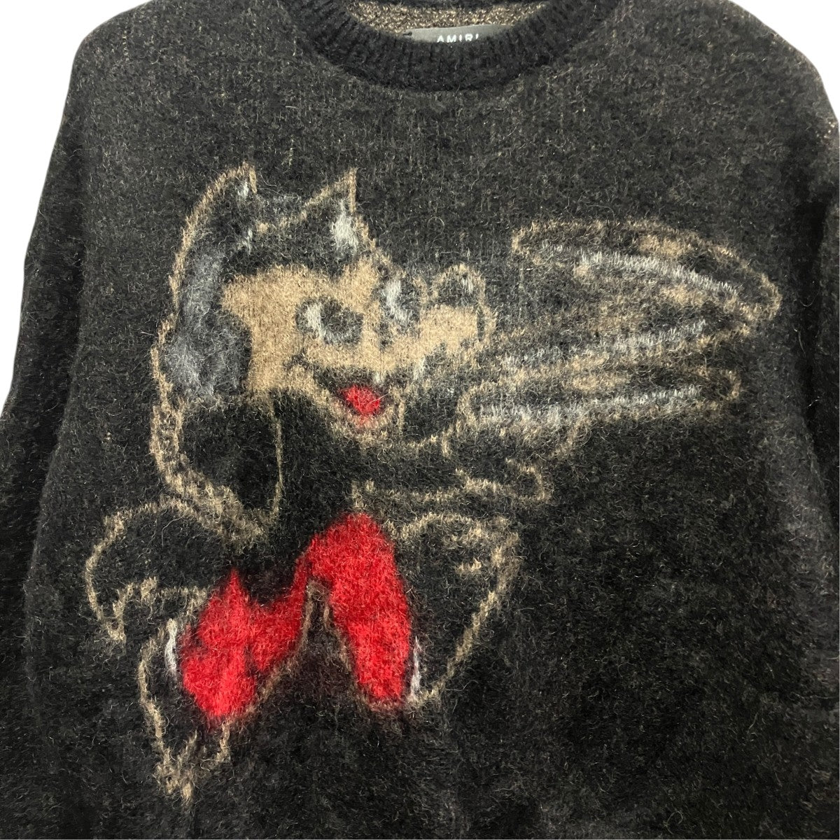 AMIRI モヘヤアルパカニットSRAW23MKL047SMRMAL0 古着・中古-4枚目のアイテム画像