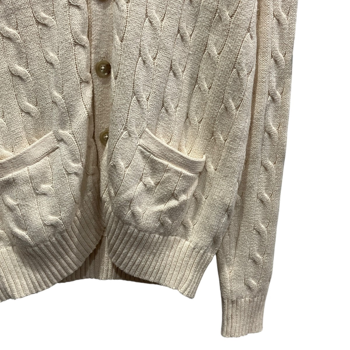 POLO RALPH LAUREN ケーブルニットカーディガン 古着・中古-4枚目のアイテム画像