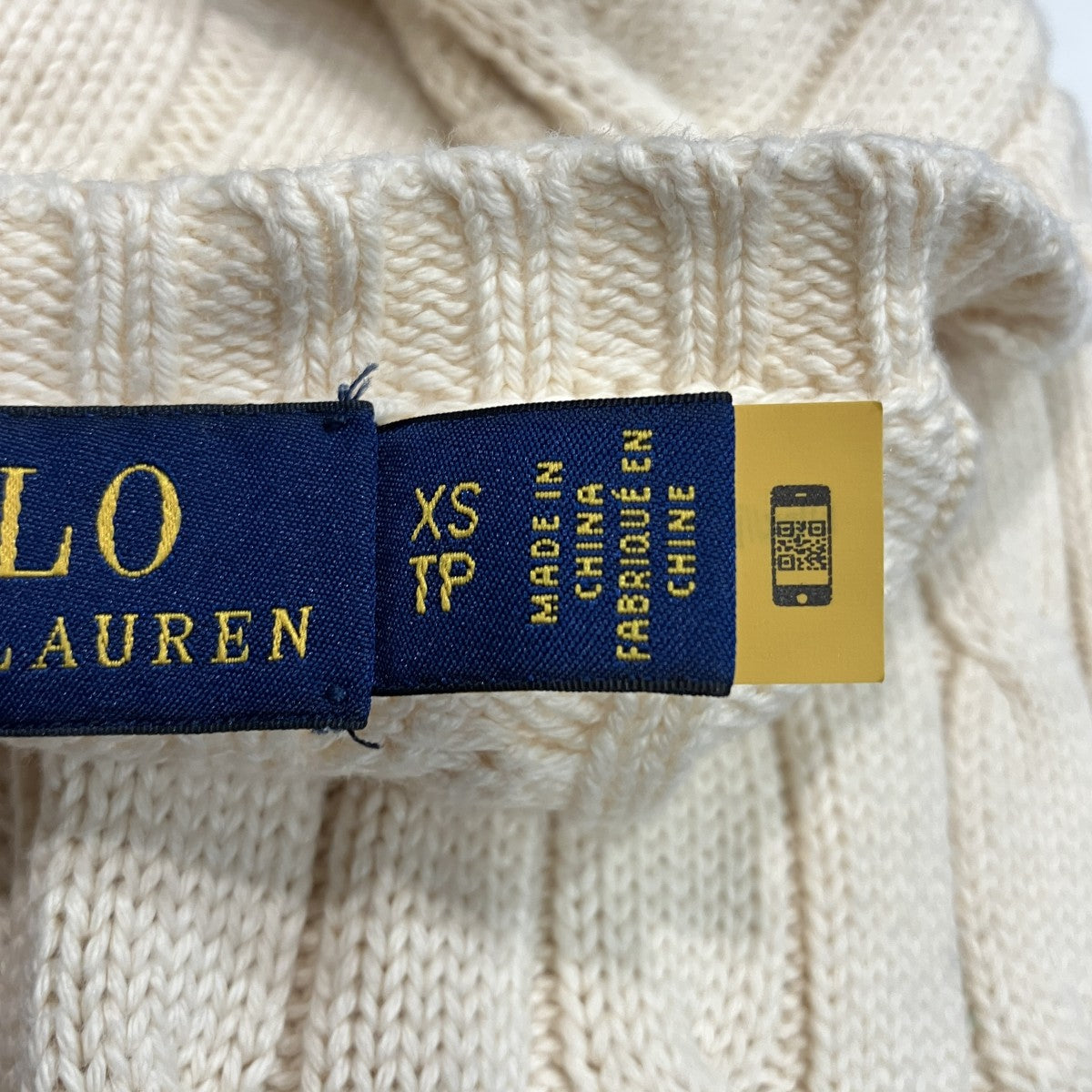 POLO RALPH LAUREN ケーブルニット 古着・中古-5枚目のアイテム画像