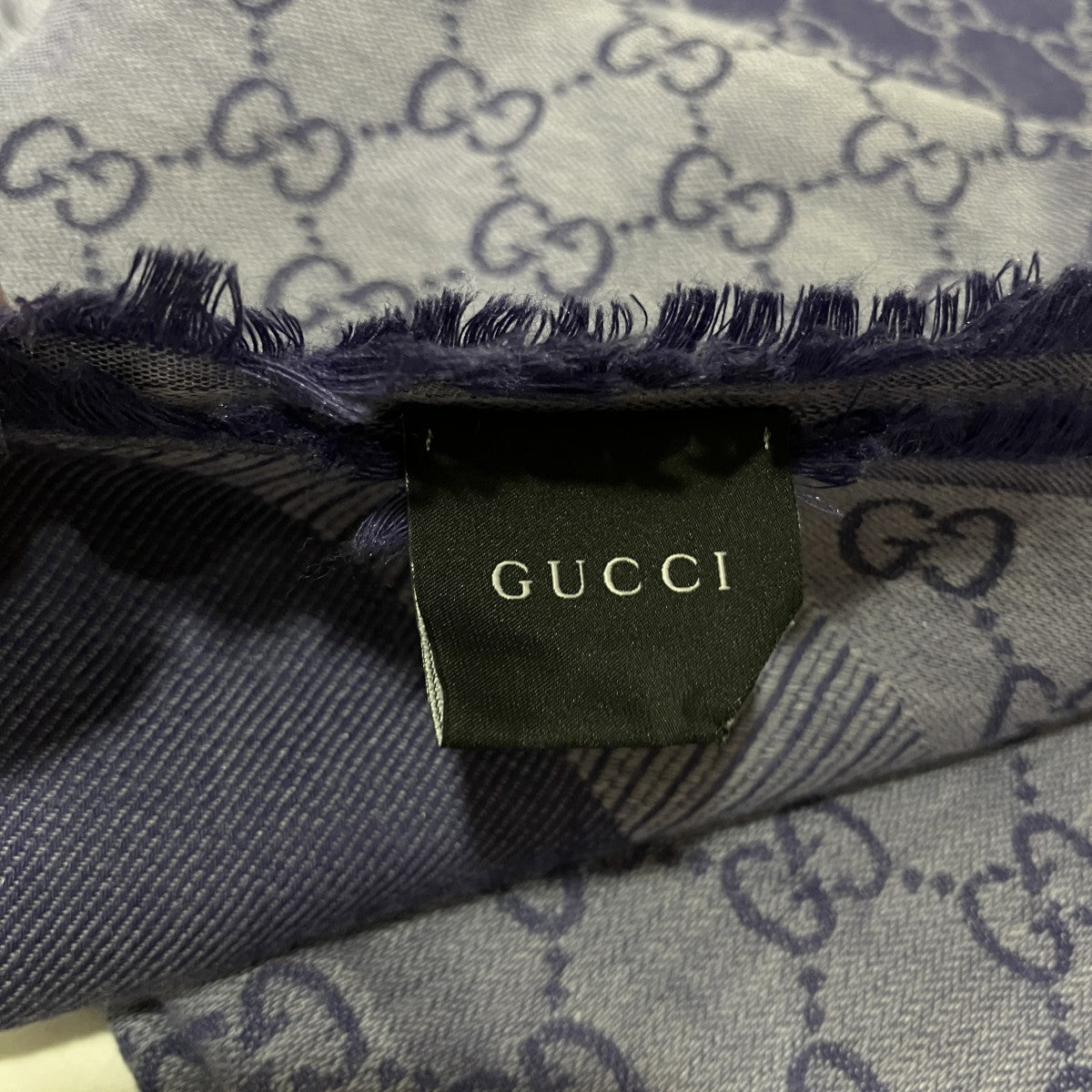 GUCCI GG柄大判ストール 古着・中古-4枚目のアイテム画像