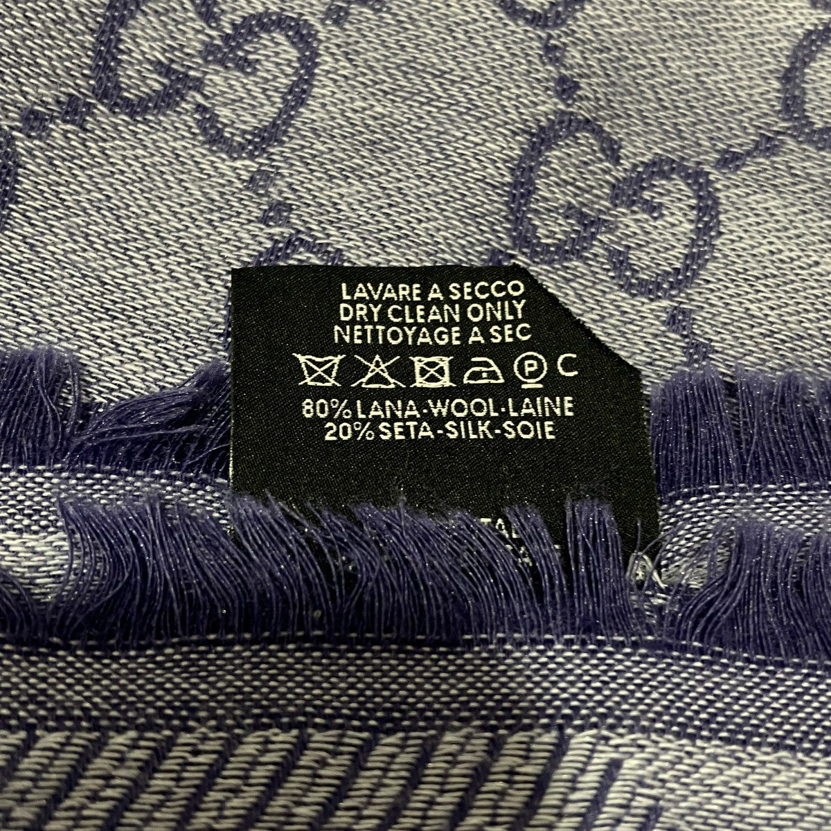 GUCCI GG柄大判ストール 古着・中古-5枚目のアイテム画像