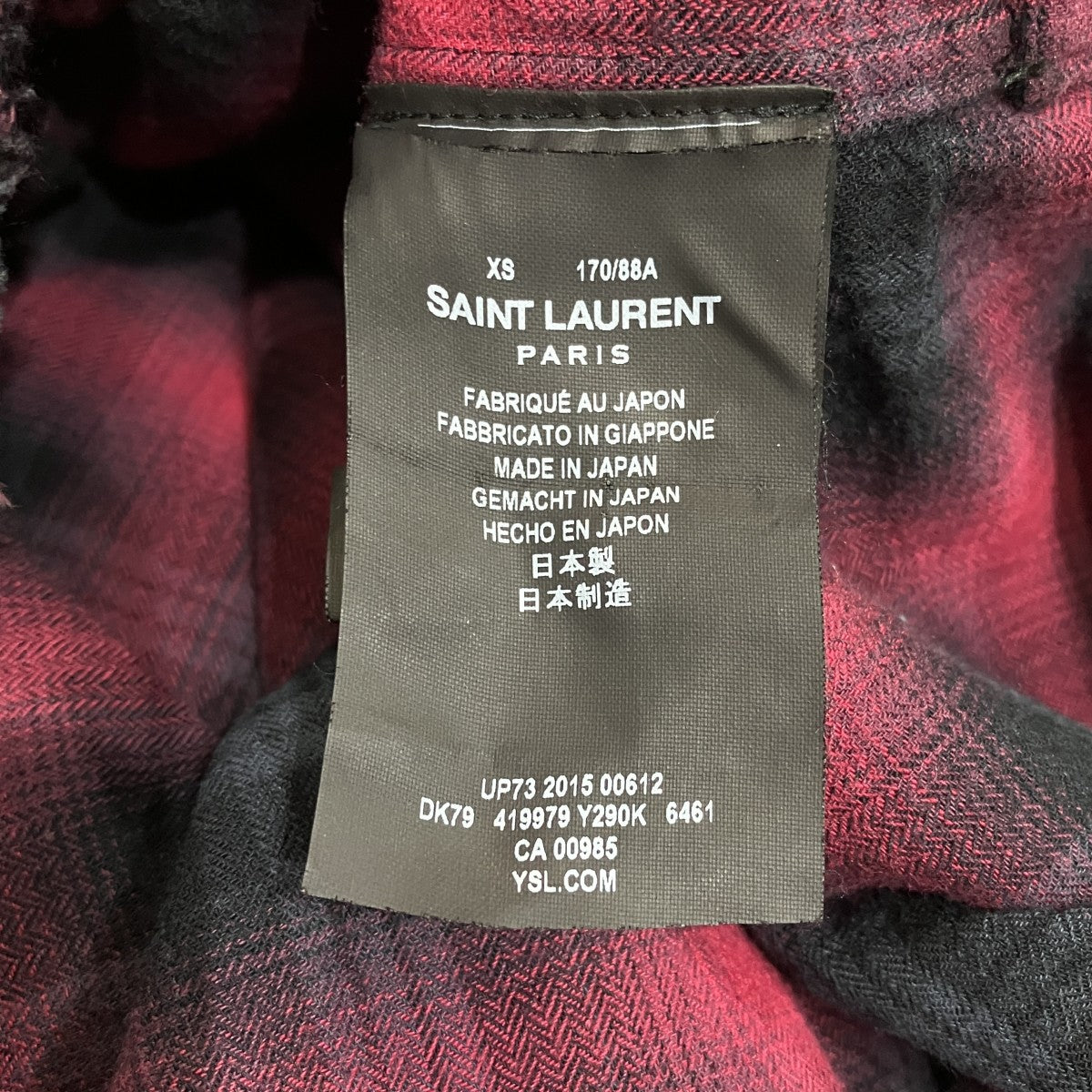 Saint Laurent Paris ネルシャツ419979 古着・中古-5枚目のアイテム画像