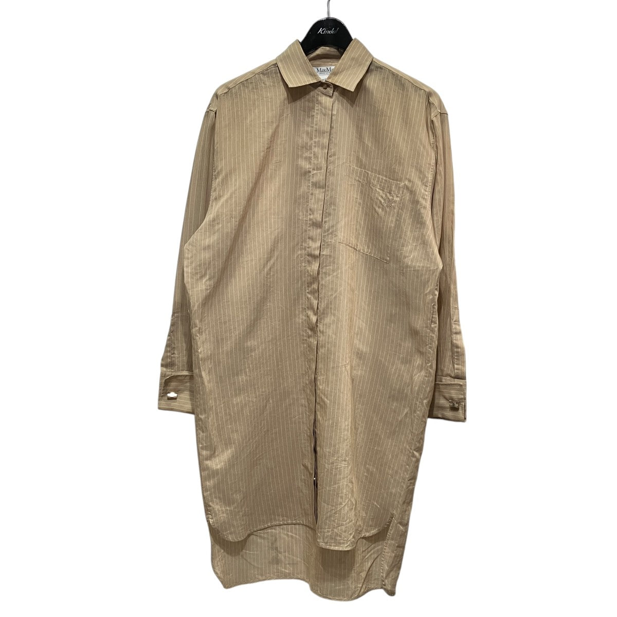 MaxMara ストライプシアーシャツワンピース24112310216 古着・中古-1枚目のアイテム画像