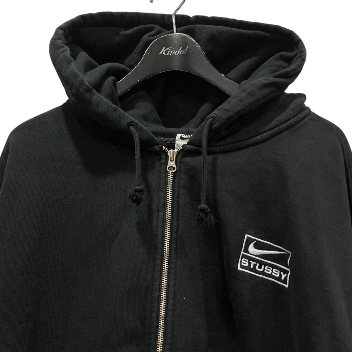 NIKE×stussy Stone Washed Fleece Zip HoodieジップパーカーFJ9175-010 古着・中古-3枚目のアイテム画像