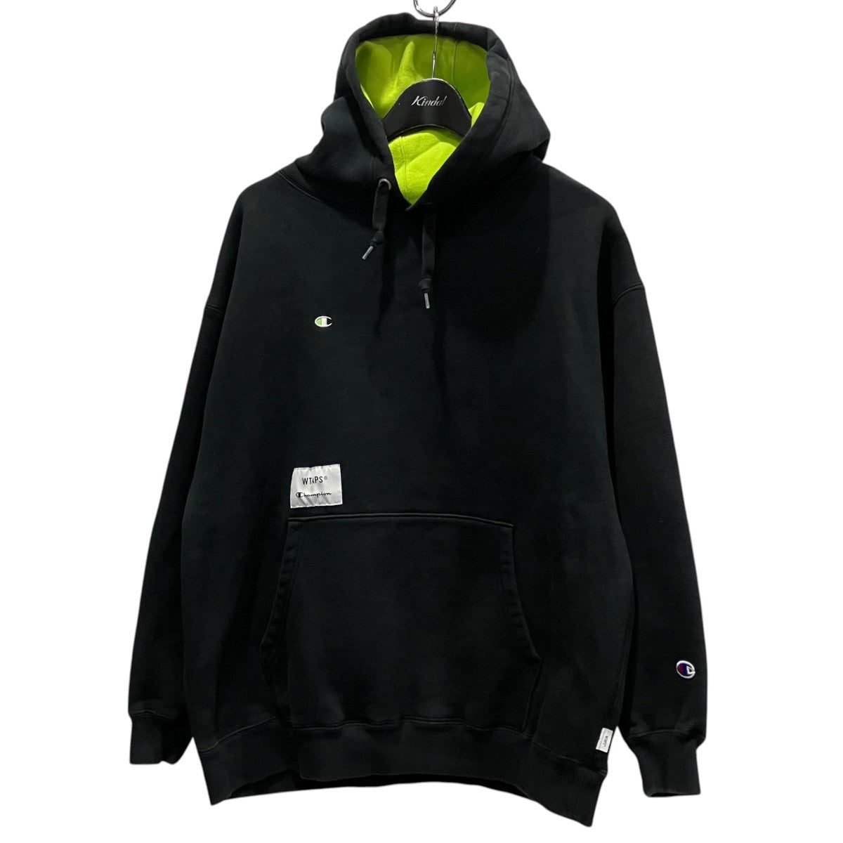 WTAPS×Champion ACADEMY HOODED刺しゅうパーカーC8-X107 古着・中古-1枚目のアイテム画像