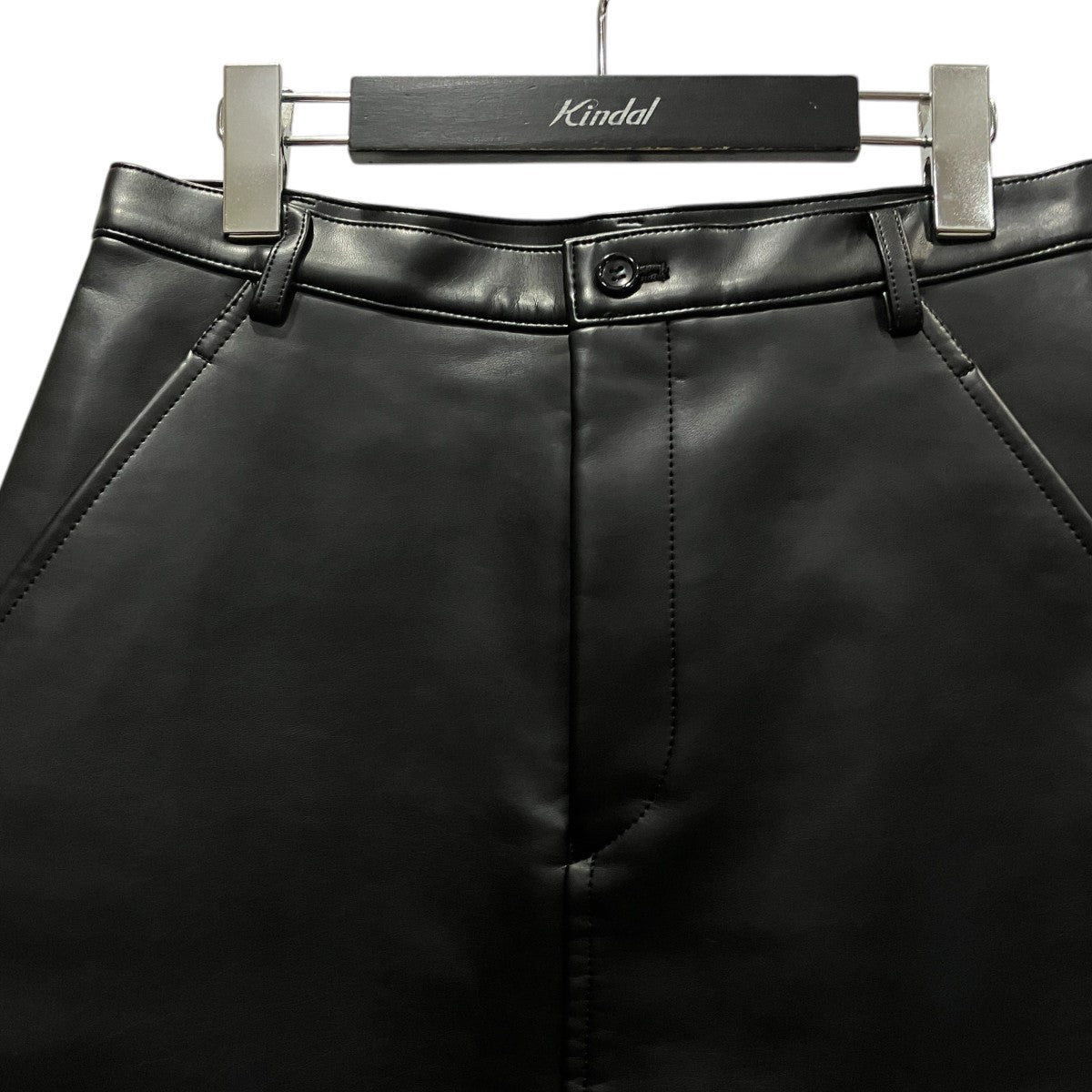 BLACK COMME des GARCONS フェイクレザースカート1I-S001 古着・中古-3枚目のアイテム画像