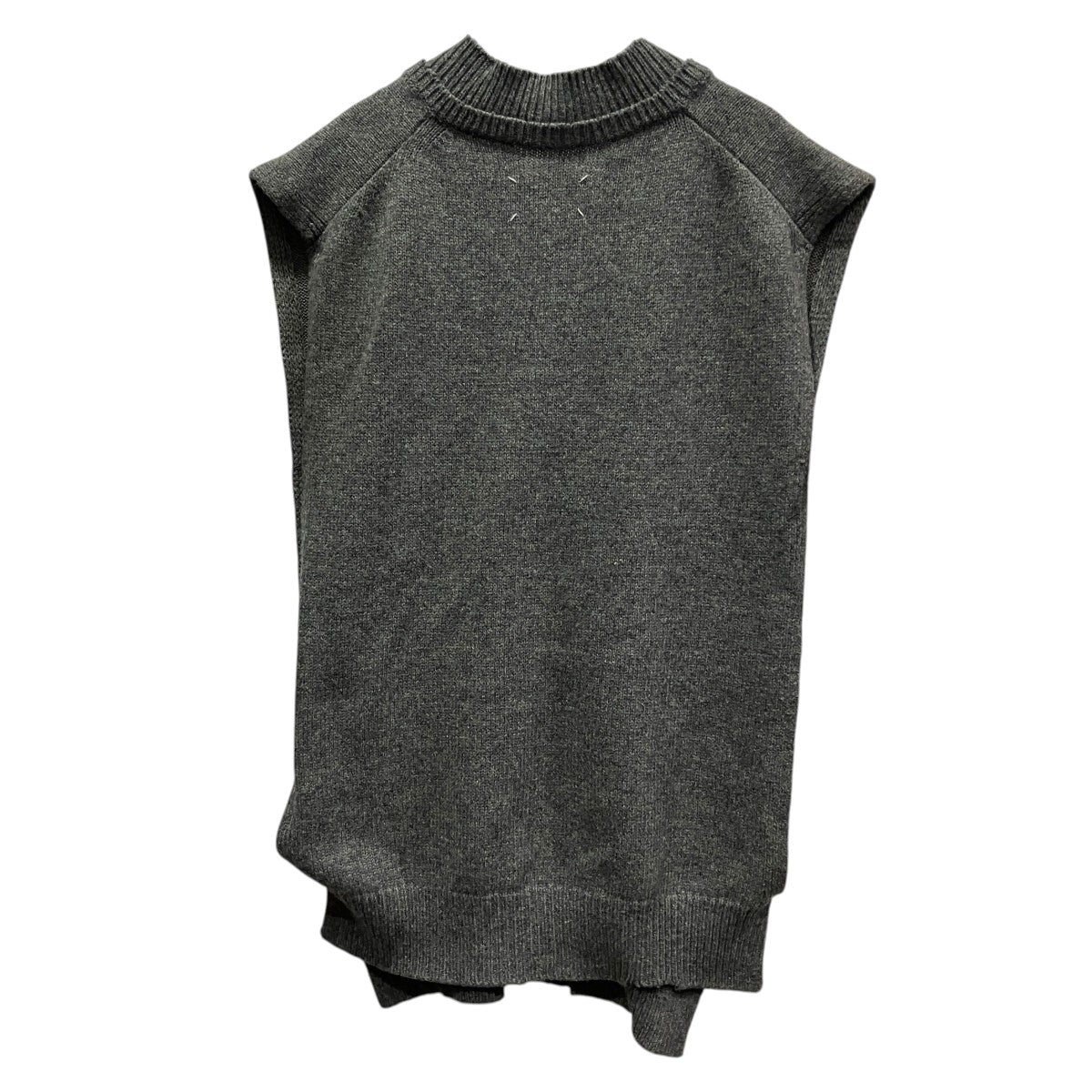 Maison Margiela ウールリネンコットンニットベストSI1TH0001 古着・中古-2枚目のアイテム画像