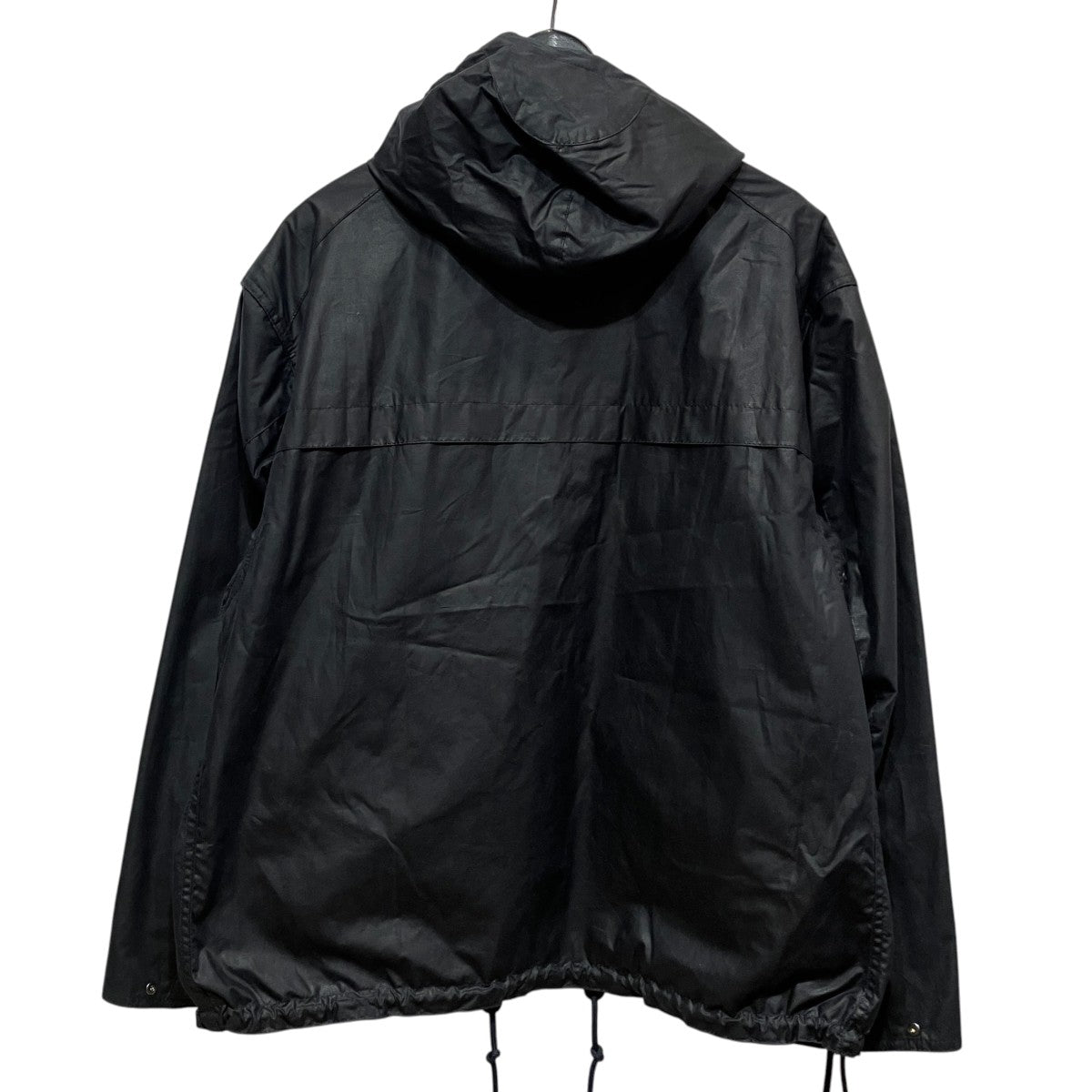 Barbour Short Durham Wax Jacketオイルドフーディ-ジャケット2448NY71 古着・中古-2枚目のアイテム画像