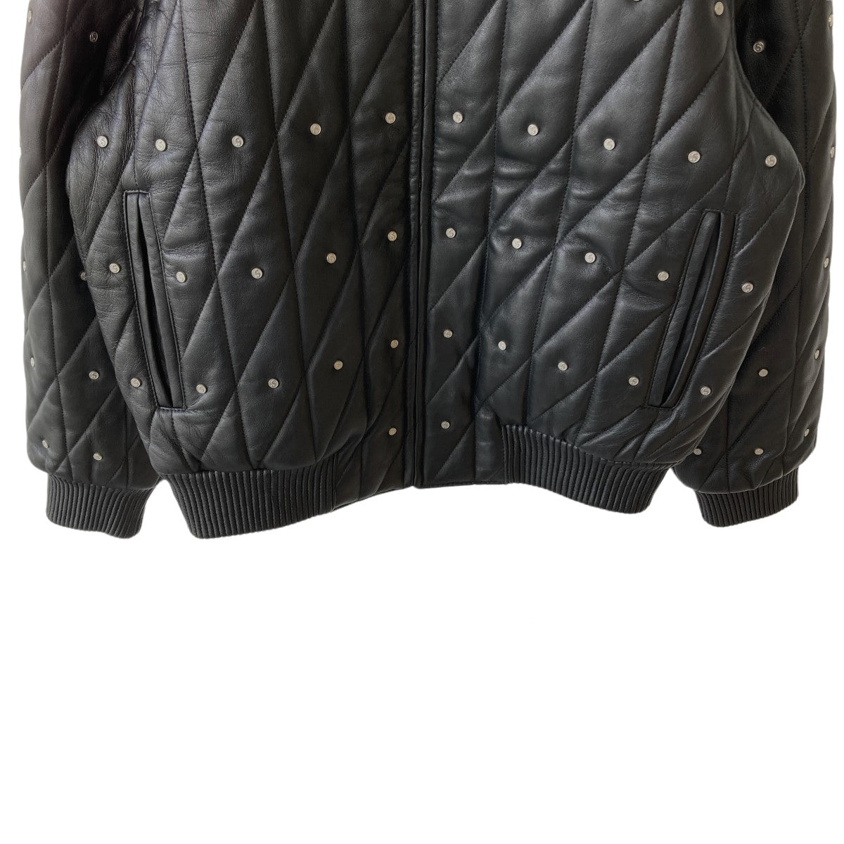 SUPREME(シュプリーム) 18AW Quilted Studded Leather Jacket レザー ...