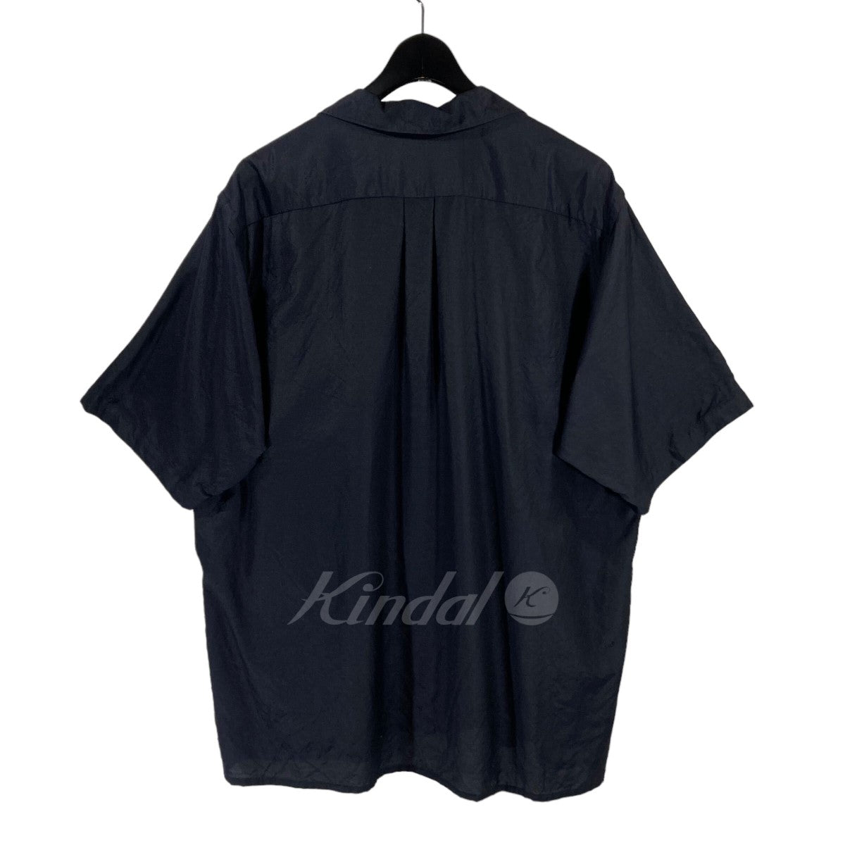 COMOLI(コモリ) ウールシルク 半袖オープンカラーシャツ