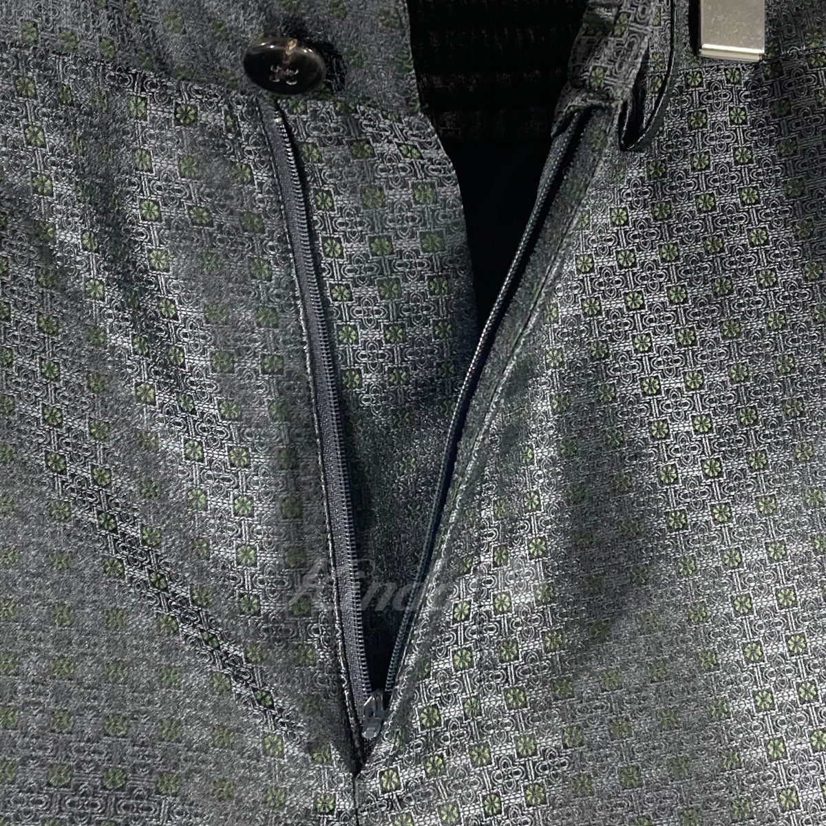 CRAVATE JACQUARD STRAIGHT PANTS 総柄パンツ
