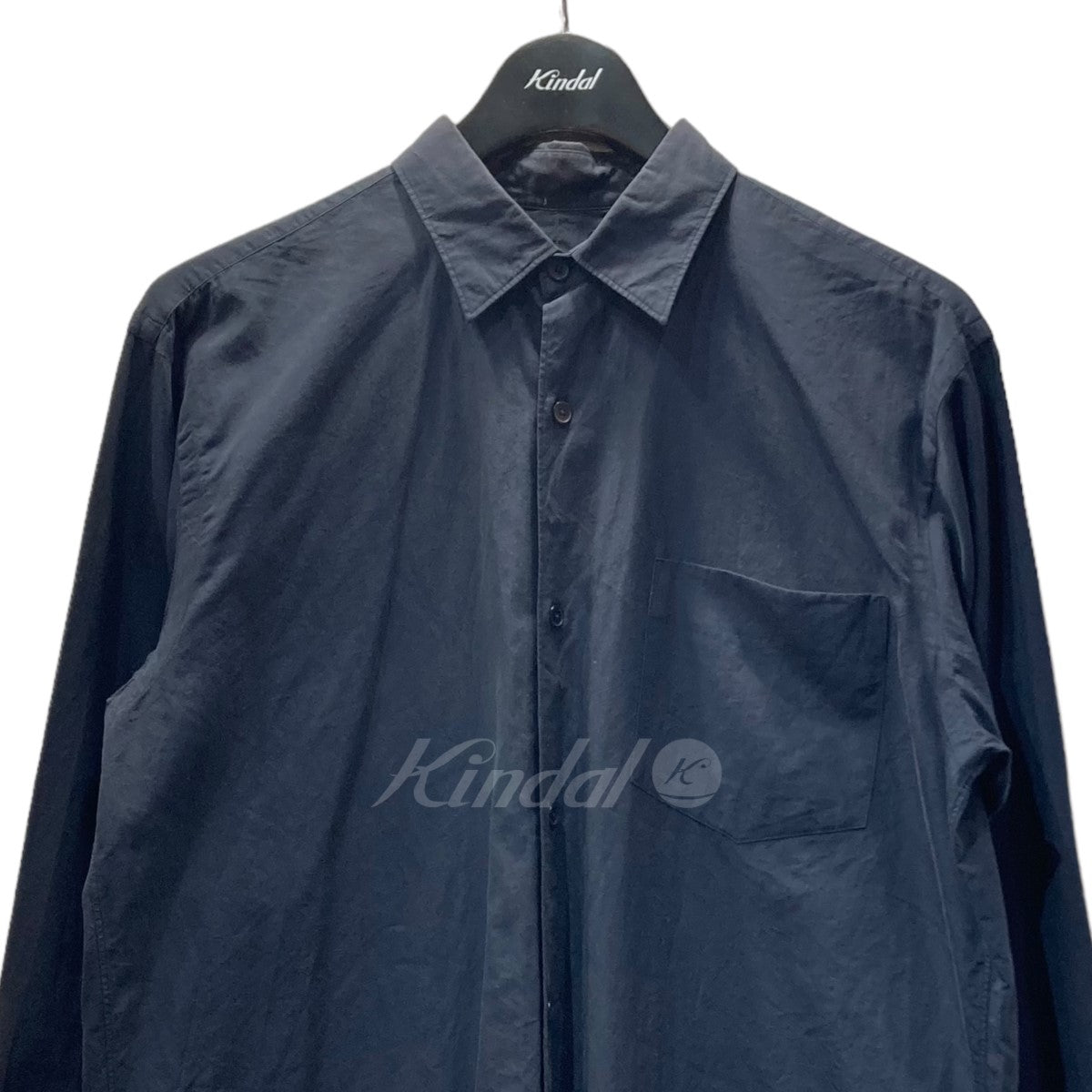 国内製造comoli 本店限定 khadi shirt ネイビー サイズ2 1回着用 トップス