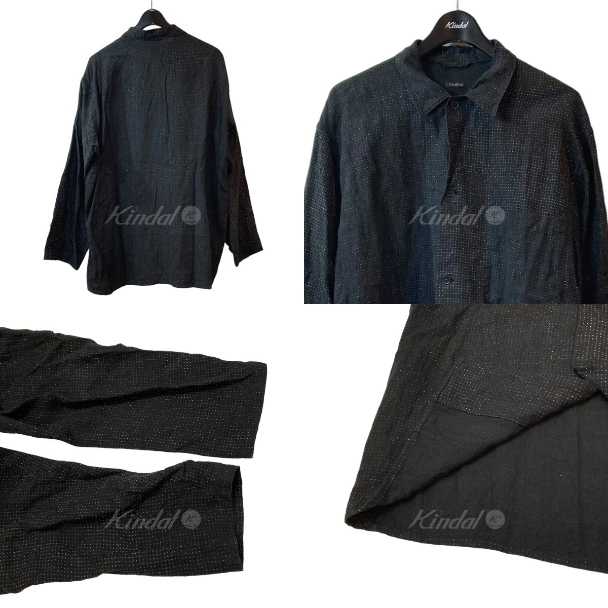 COMOLI(コモリ) リネンドットシャツジャケット X01-01027 X01-01027 