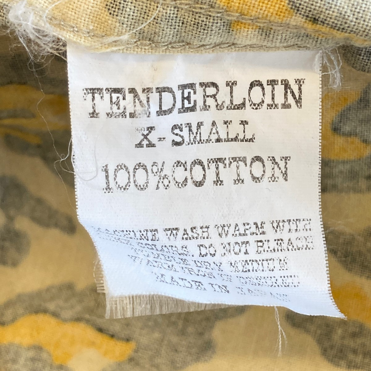 TENDERLOIN(テンダーロイン) レオパード オープンカラーシャツ