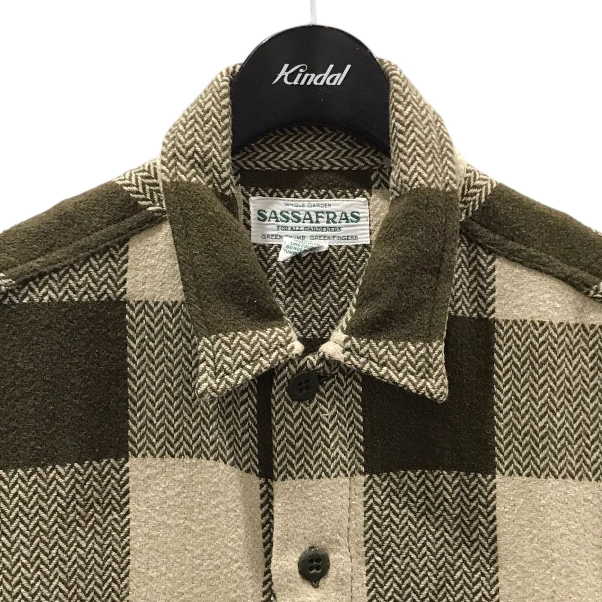 SASSAFRAS(ササフラス) チェック柄シャツジャケット Digs Crew