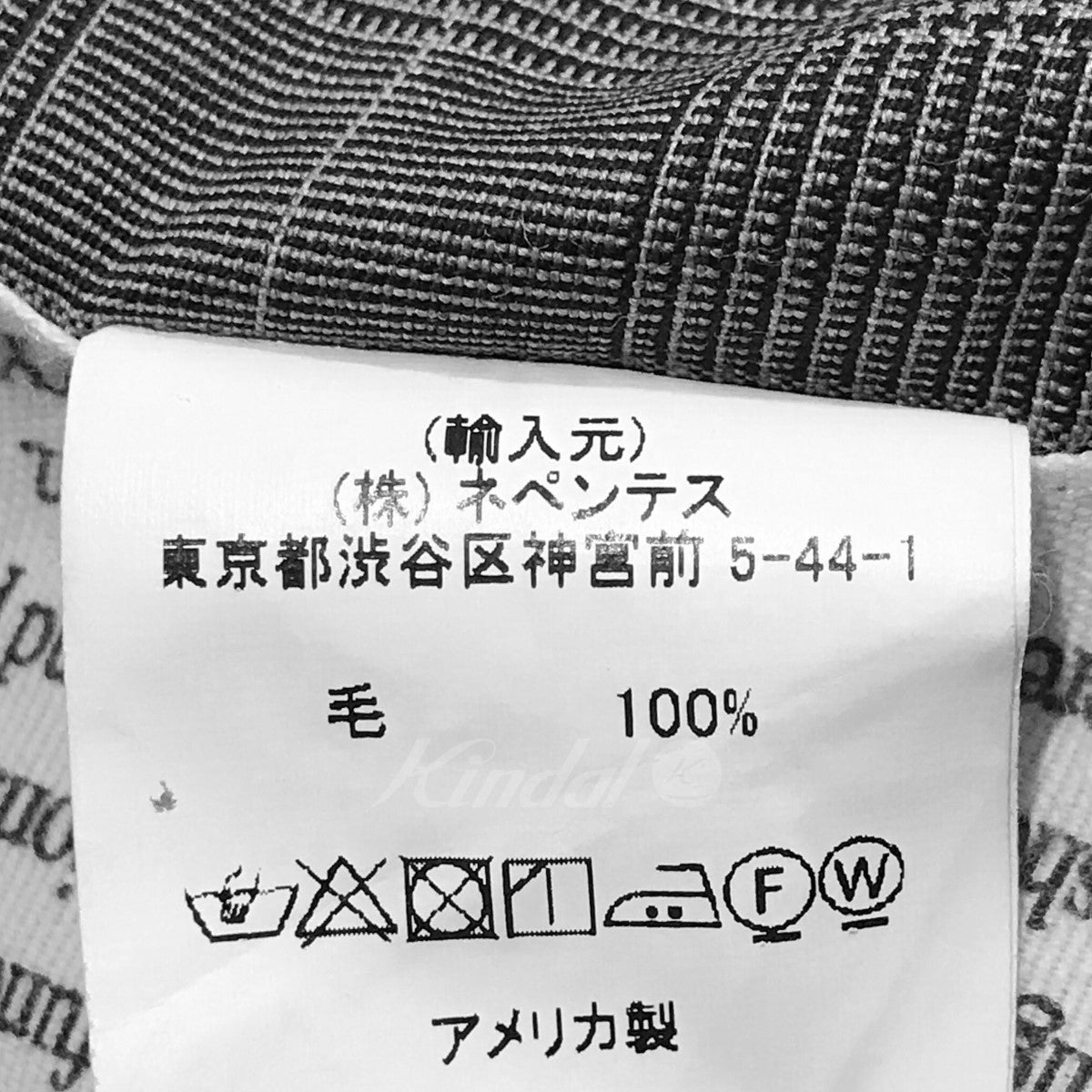 チェック2WAYテーラード ノーカラージャケット