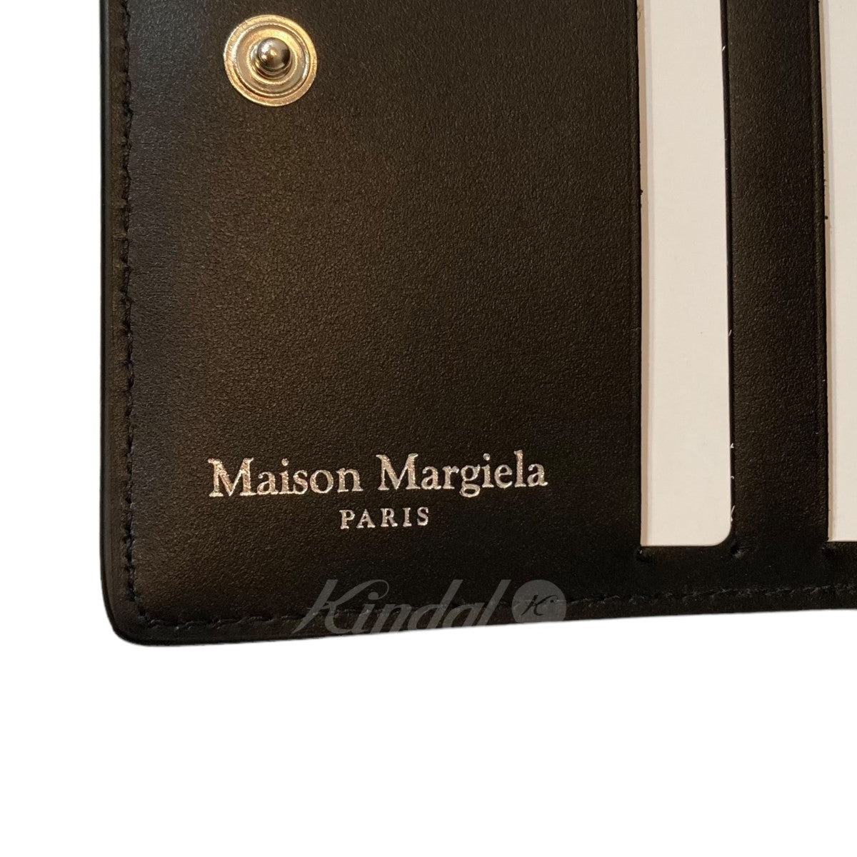 MARTIN MARGIELA 11(マルタンマルジェラ 11) 2つ折り財布 ブラック ...