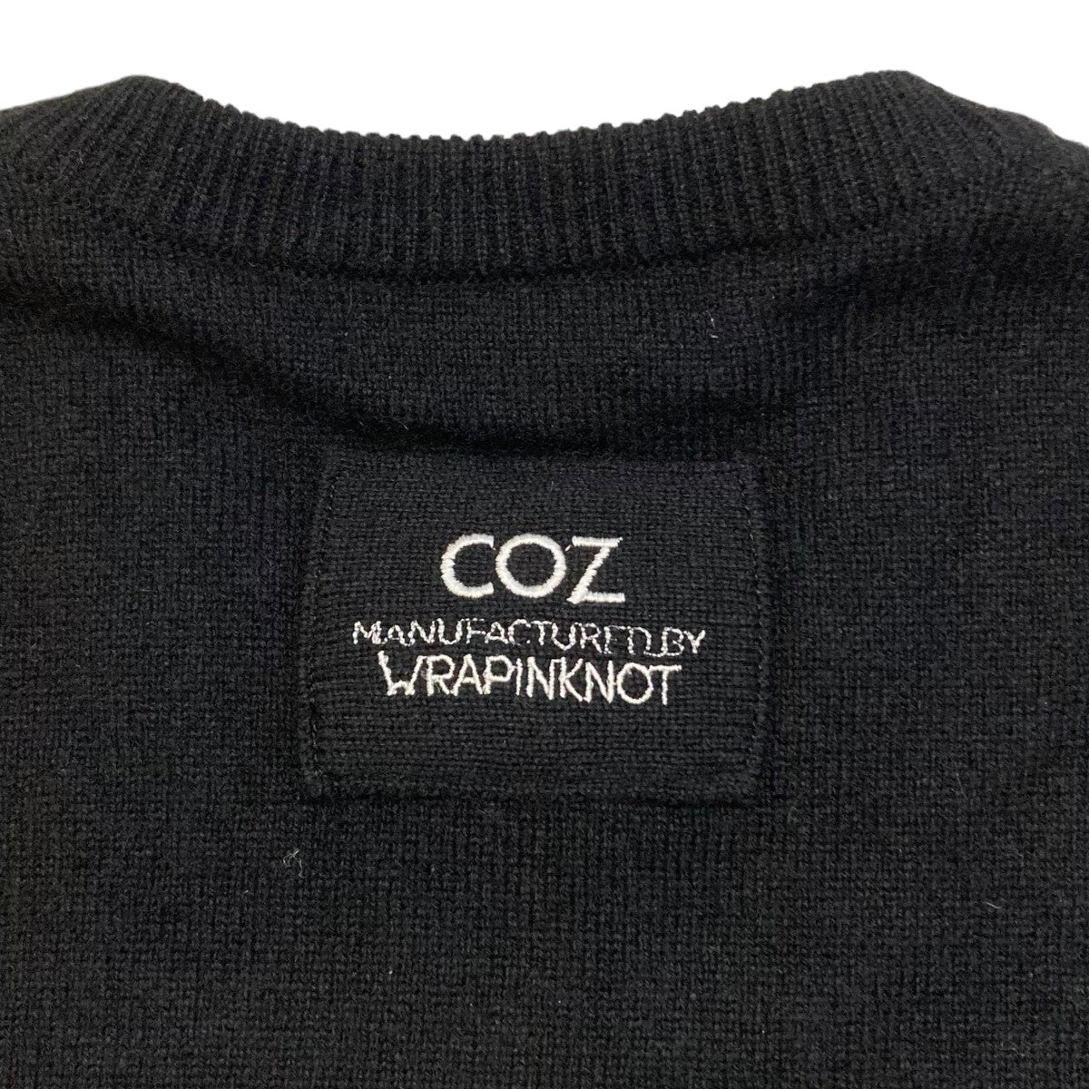 WRAPINKNOT(ラッピンノット) ×COZクルーネックニットCZ323-LPO28 CZ323-LPO28 ブラック×レッド サイズ  0｜【公式】カインドオルオンライン ブランド古着・中古通販【kindal】