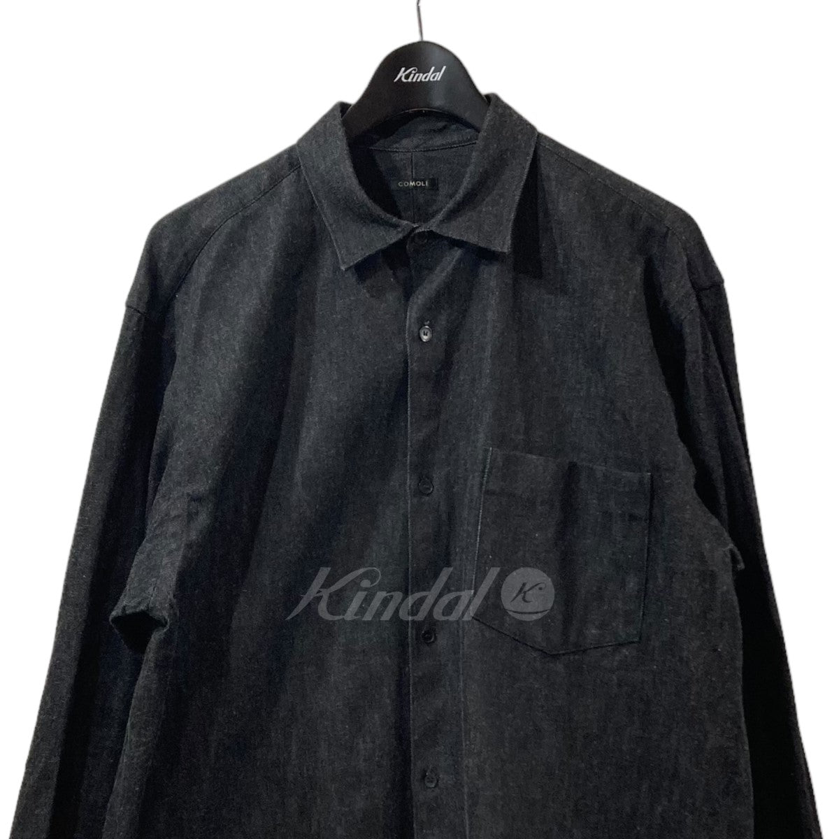 COMOLI(コモリ) デニムコモリシャツ Z01-02003 Z01-02003 ブラック 