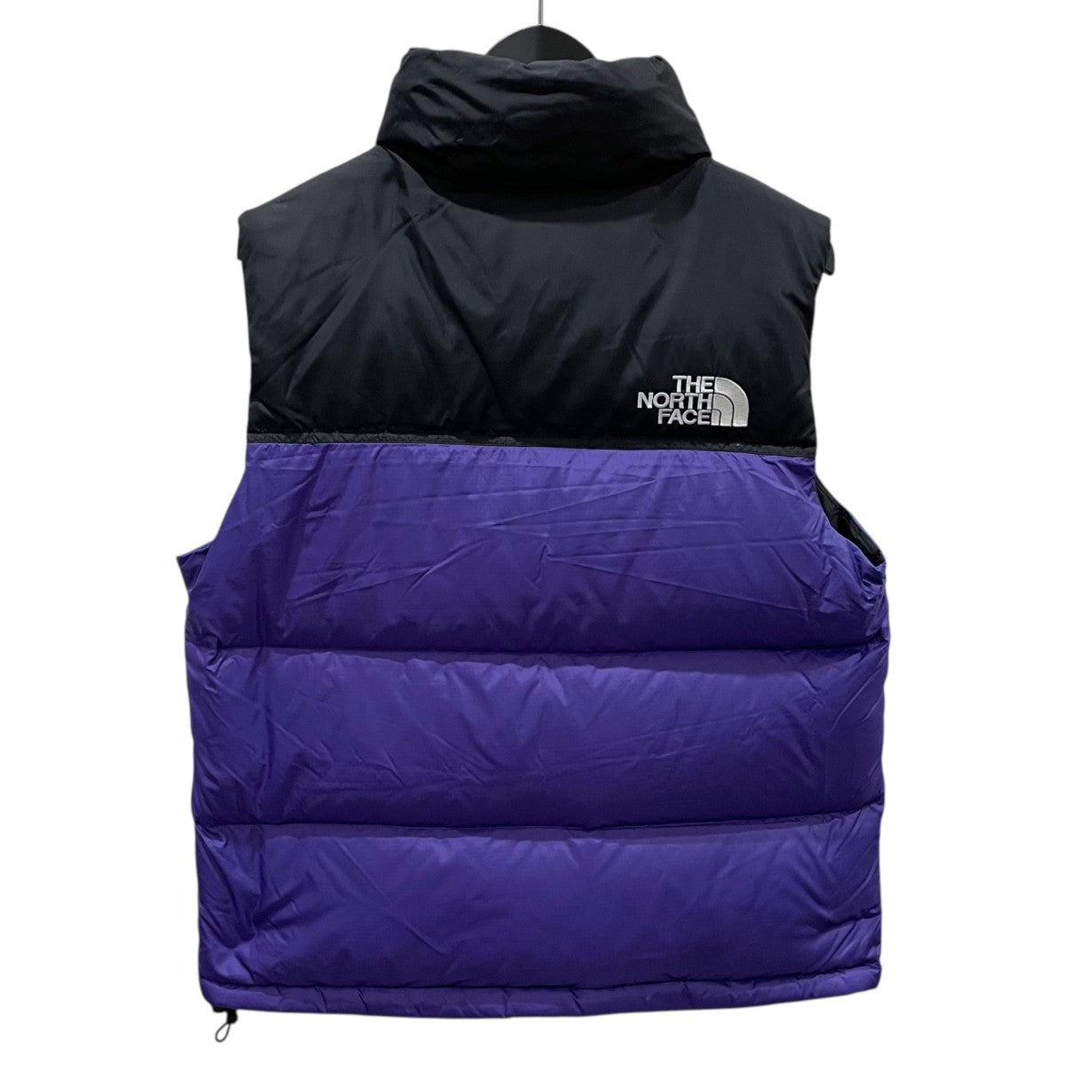 値下げ！美品希少  ダウンベスト S THE NORTH FACE(ザノースフェイス) ダウンベスト ブラック・パープル
