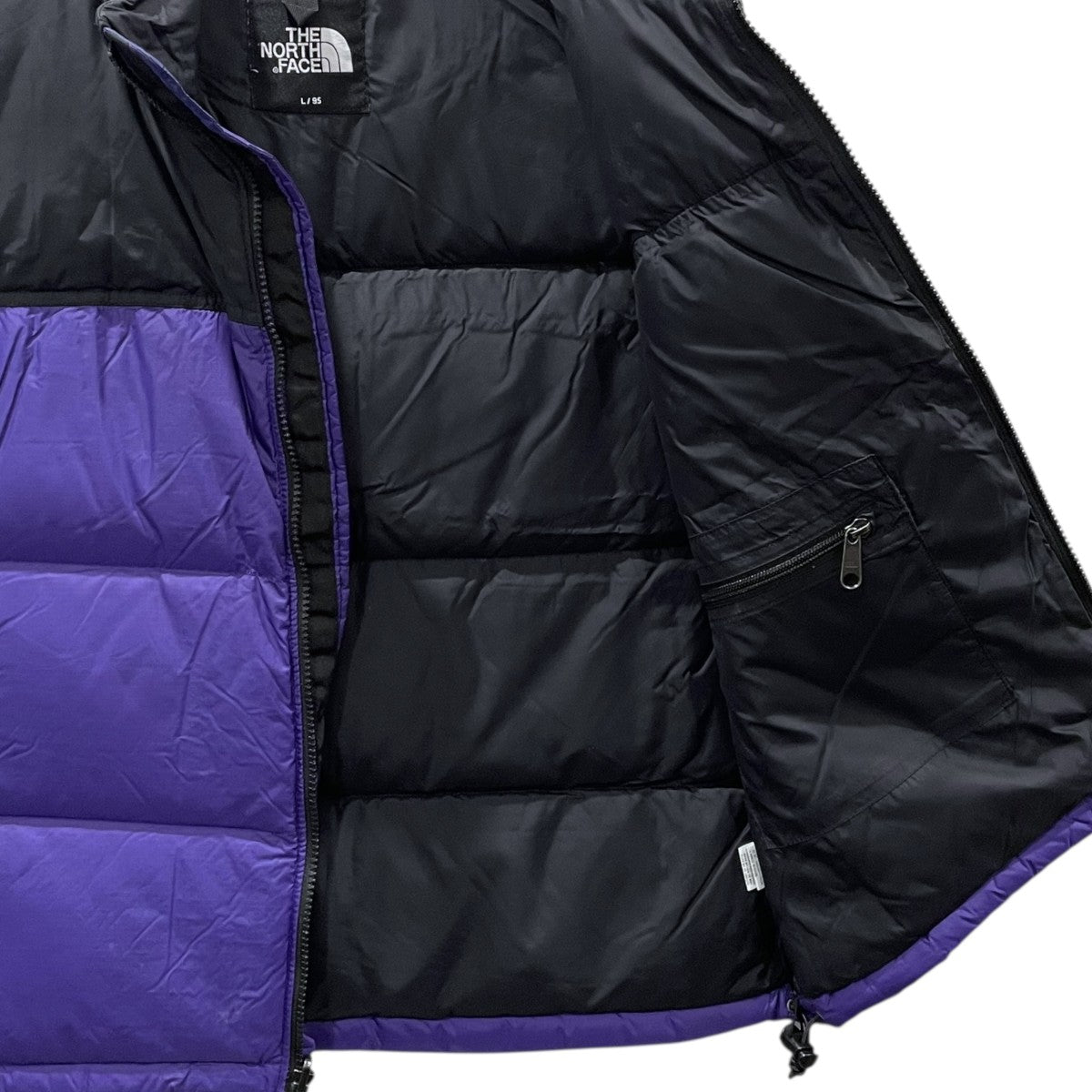 THE NORTH FACE(ザノースフェイス) ダウンベスト ブラック・パープル