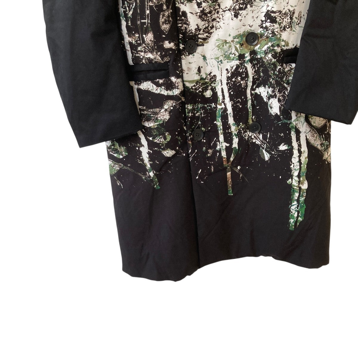 GROUND Y(グラウンドワイ) Rayon twill Curved sleeves P coatロング