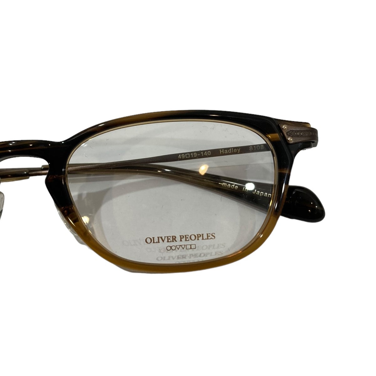 OLIVER PEOPLES(オリバーピープルズ) HADLEY ハドレイ 眼鏡 メガネ 0OV7979 0OV7979 ブラウン サイズ  49□19-140｜【公式】カインドオルオンライン ブランド古着・中古通販【kindal】