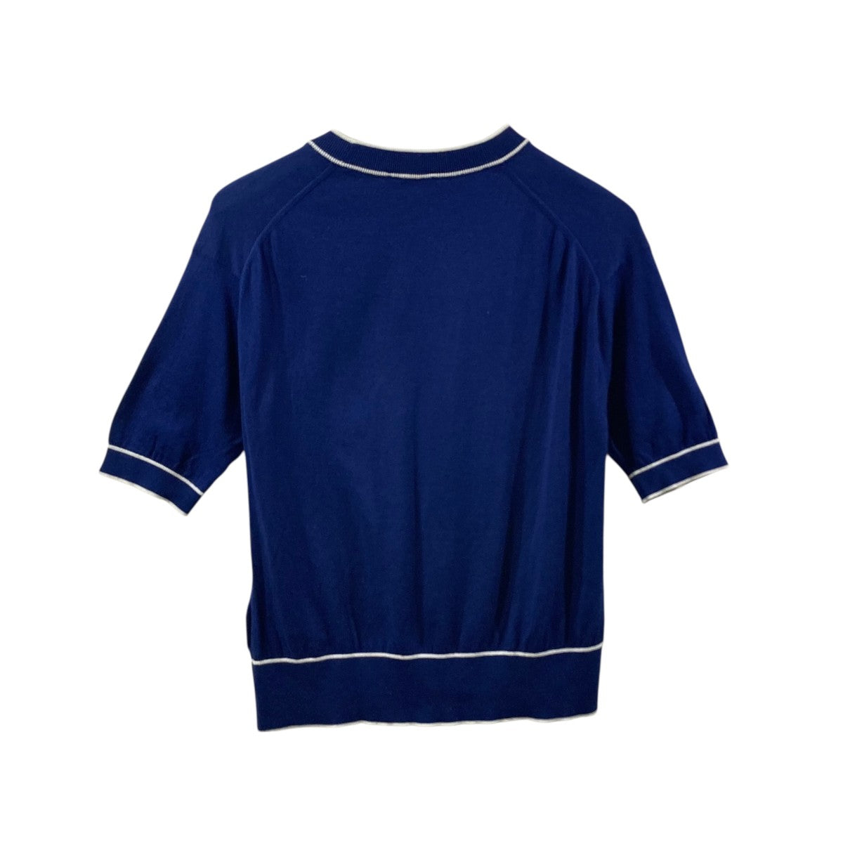 JOHN SMEDLEY(ジョンスメドレー) 半袖ニット ブルー サイズ M
