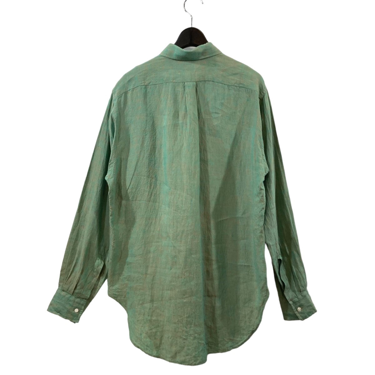 Alan リネンシャンブレーワンピースカラーシャツ長袖シャツSHIRT 086