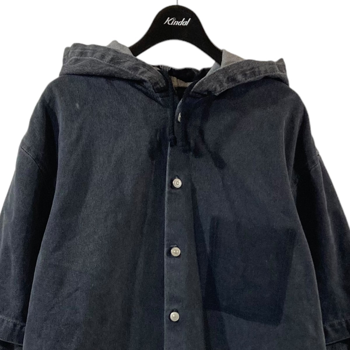 MM6 Maison Margiela(マルタンマルジェラ) 24SSHooded denim jacketデニムジャケットSH0AM0003  SH0AM0003 ブラック サイズ M｜【公式】カインドオルオンライン ブランド古着・中古通販【kindal】