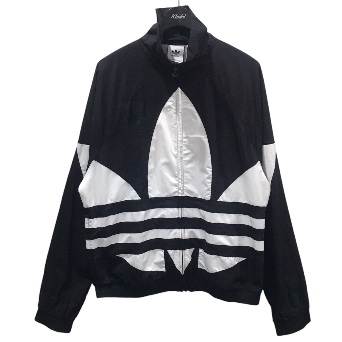 adidas(アディダス) ジップアップナイロンジャケット BIG TREFOIL TRACK TOP ビッグトレフォイル トラックトップ  FM9892 FM9892 ブラック・ホワイト サイズ L｜【公式】カインドオルオンライン ブランド古着・中古通販【kindal】