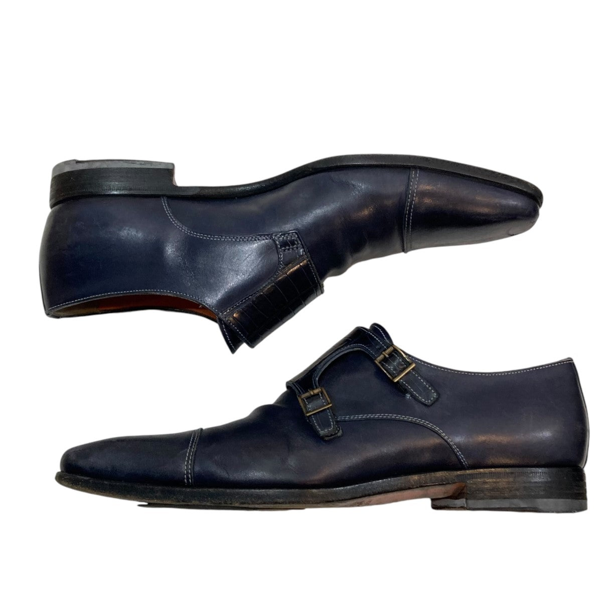 Santoni(サントーニ) レザーシューズ10053 10053 ネイビー サイズ 7｜【公式】カインドオルオンライン  ブランド古着・中古通販【kindal】