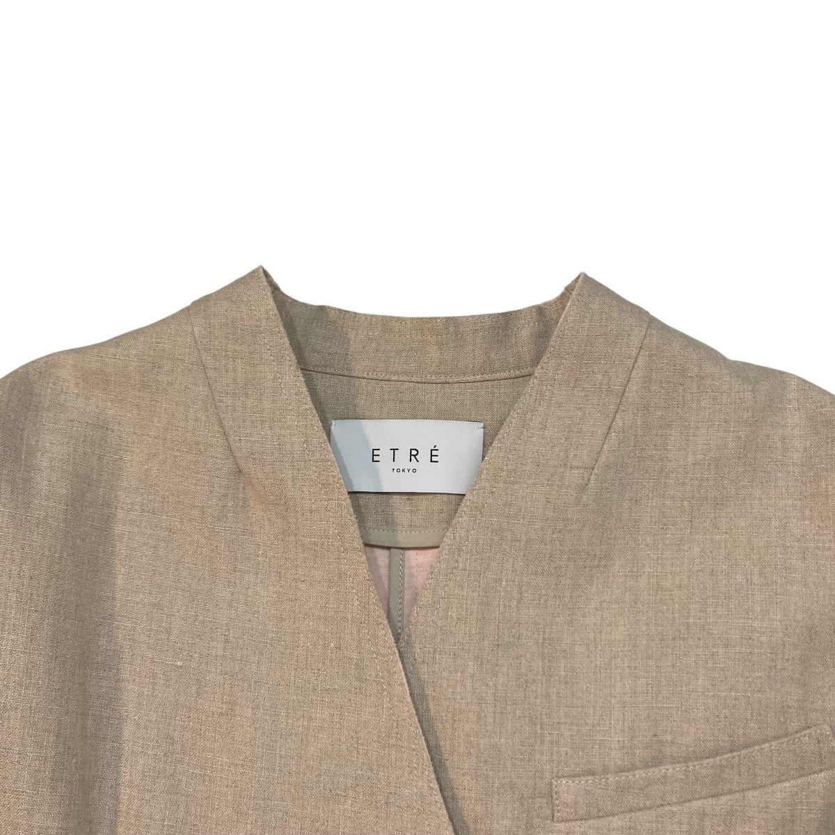 ETRE TOKYO(エトレトウキョウ) ボンディングノーカラージャケット