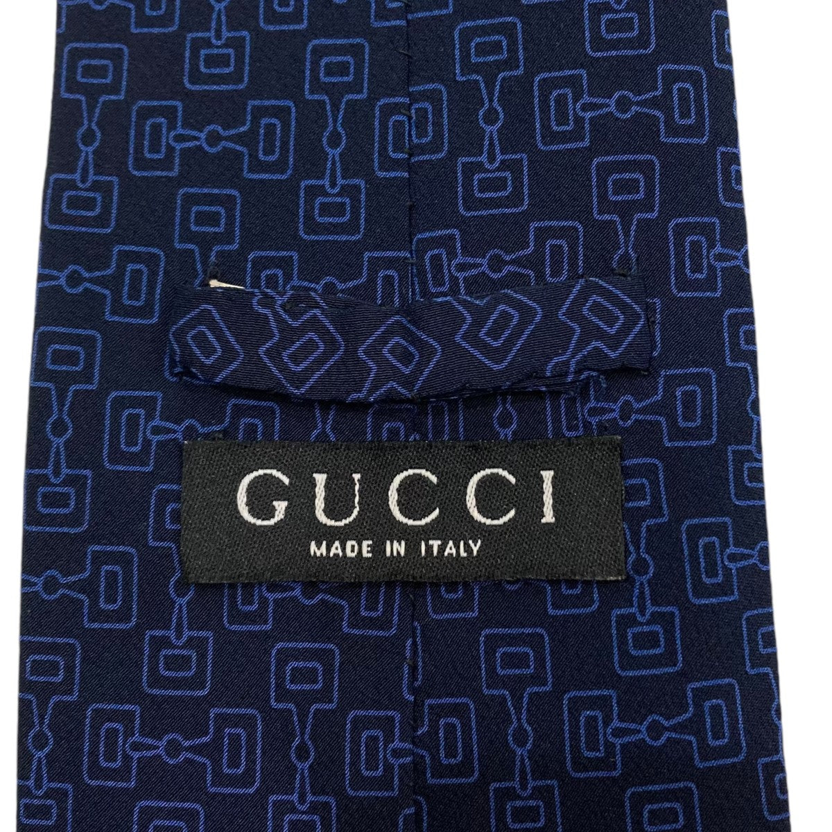 GUCCI(グッチ) 総柄ネクタイ ネイビー×ブルー｜【公式】カインドオルオンライン ブランド古着・中古通販【kindal】