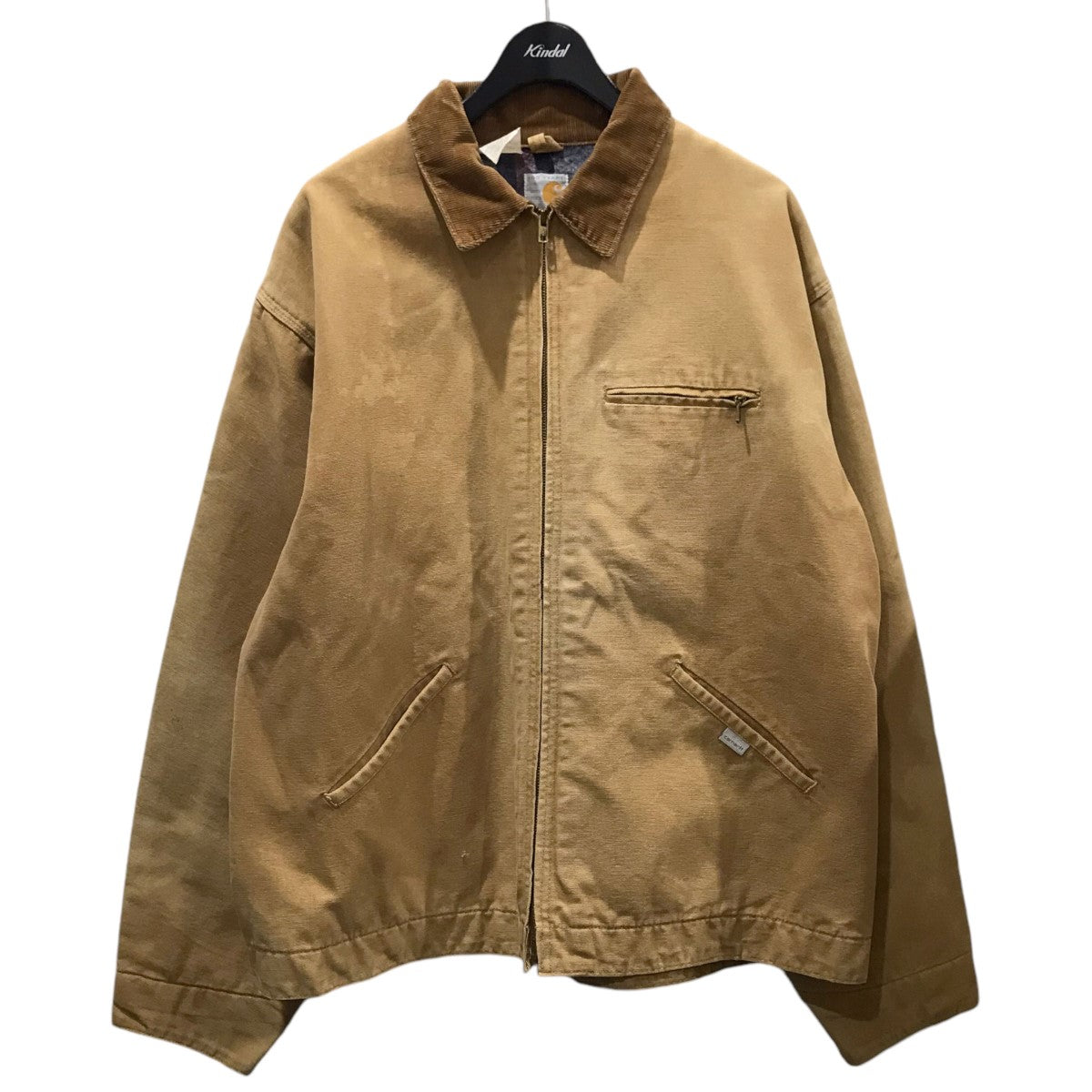 CarHartt(カーハート) ジップアップジャケット DETROIT JACKET 80s 100周年記念モデル ダック ワーク デトロイトジャケット  USA製 ベージュ サイズ 不明｜【公式】カインドオルオンライン ブランド古着・中古通販【kindal】