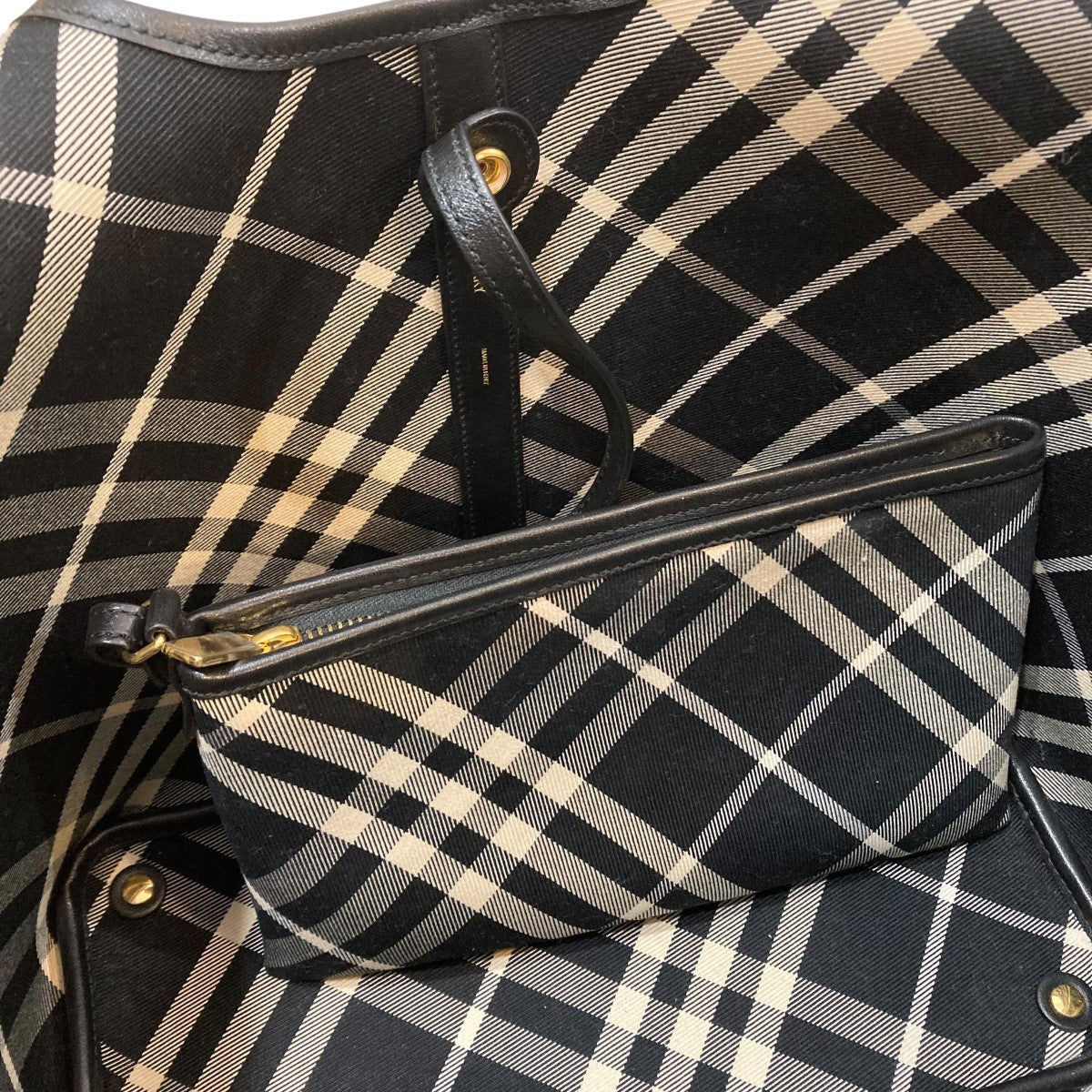 【BURBERRY バーバリー】チェック柄 トート バーバリー トートバッグ バッグ レディース ロンドン スモール