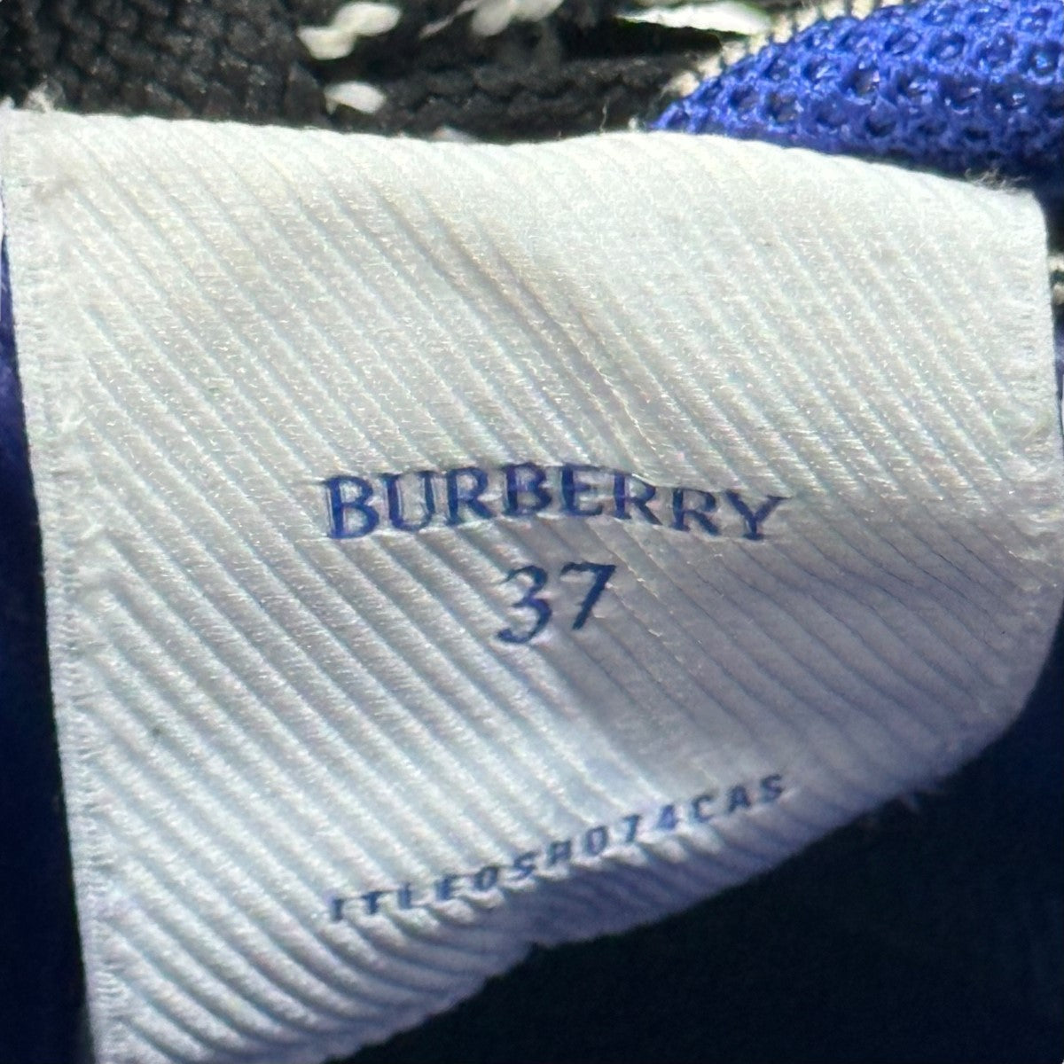 BURBERRY(バーバリー) チェックローカットスニーカー ブラック