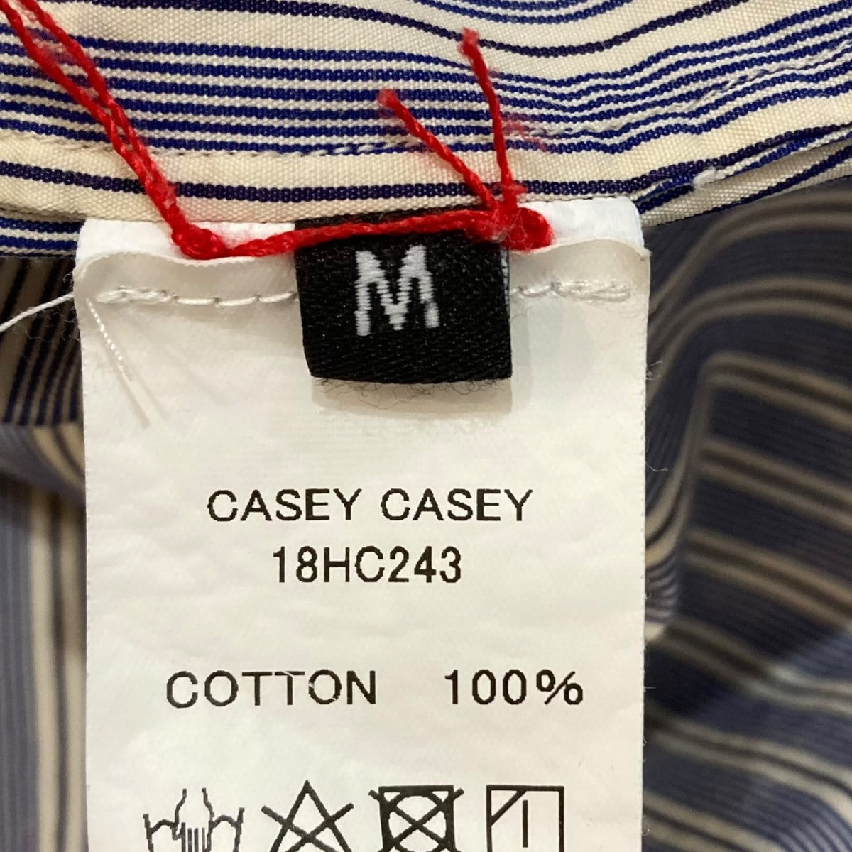 CASEY CASEY シャツ 【Ｍサイズ】 CASEY CASEY(ケイシーケイシー) シャツ グレー サイズ M｜【公式