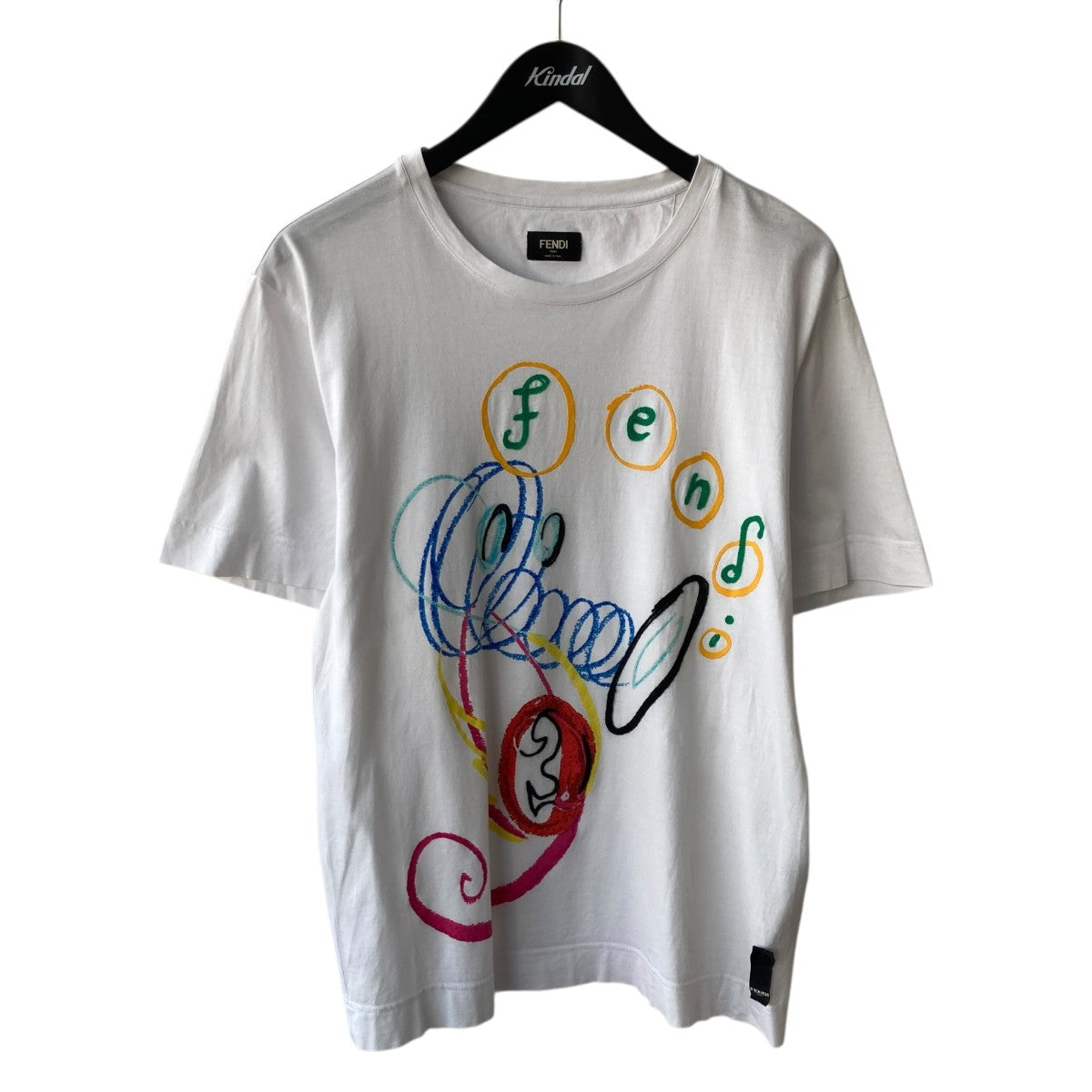 FENDI SEAHORSE PRINT半袖TシャツFY0936 AH15 古着・中古-1枚目のアイテム画像
