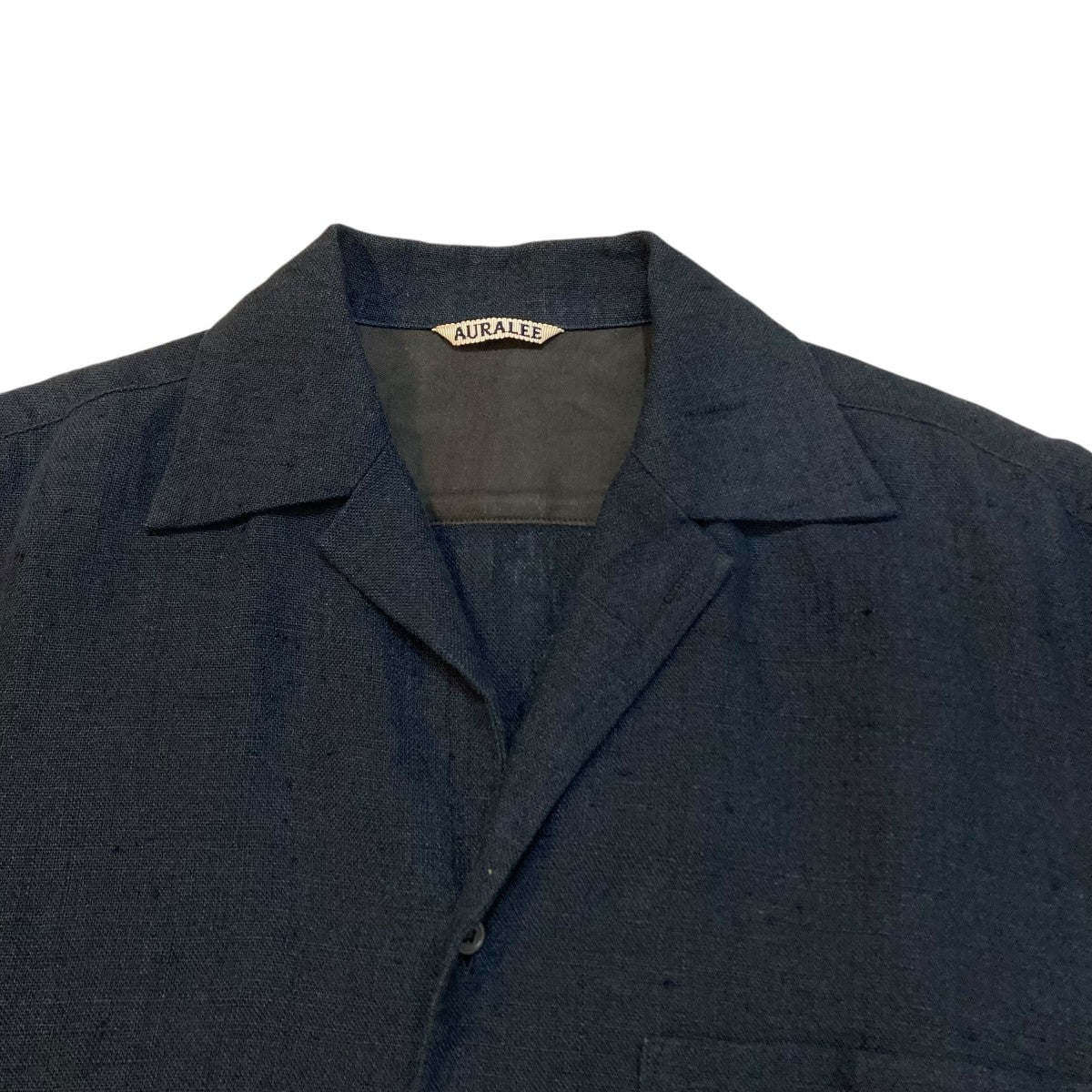 AURALEE(オーラリー) LINEN SILK SUMEER TWEED SHIRT半袖シャツ